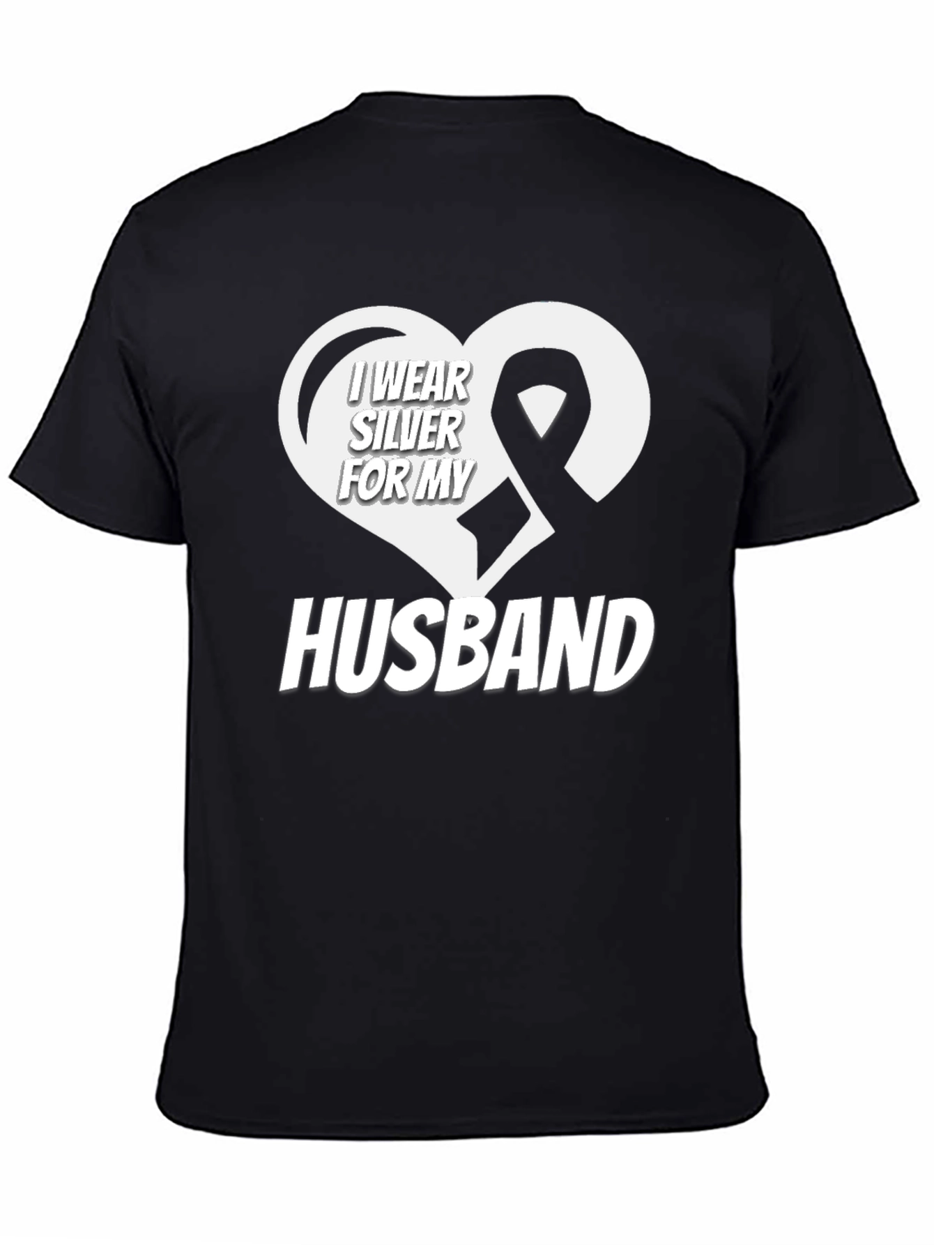 I Wear Silver for My Husband T-Shirt