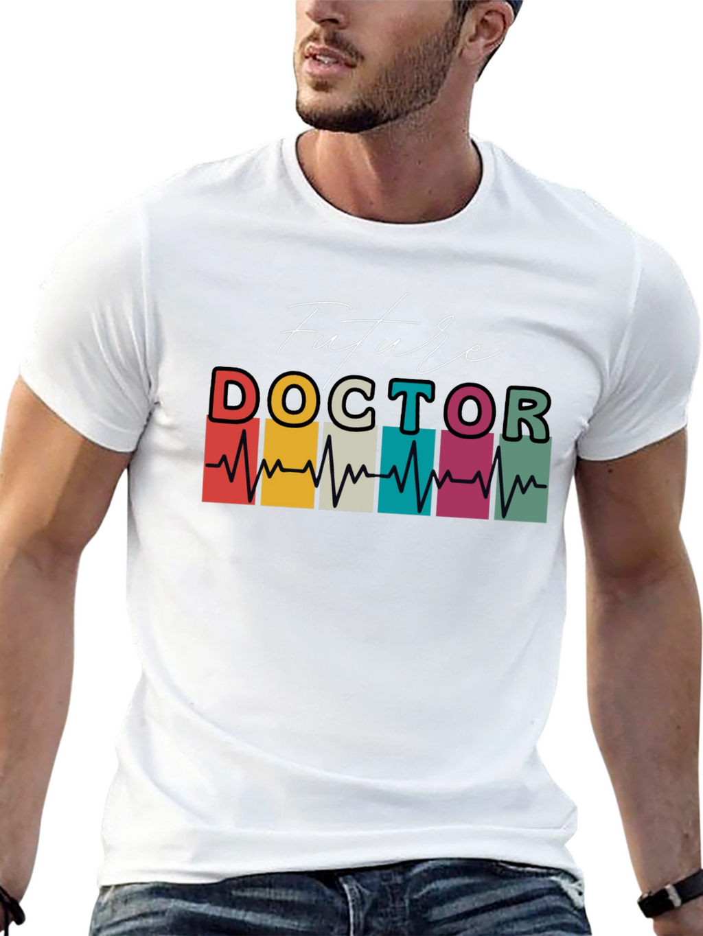 Future Doctor Heartbeat Graphic T-Shirt