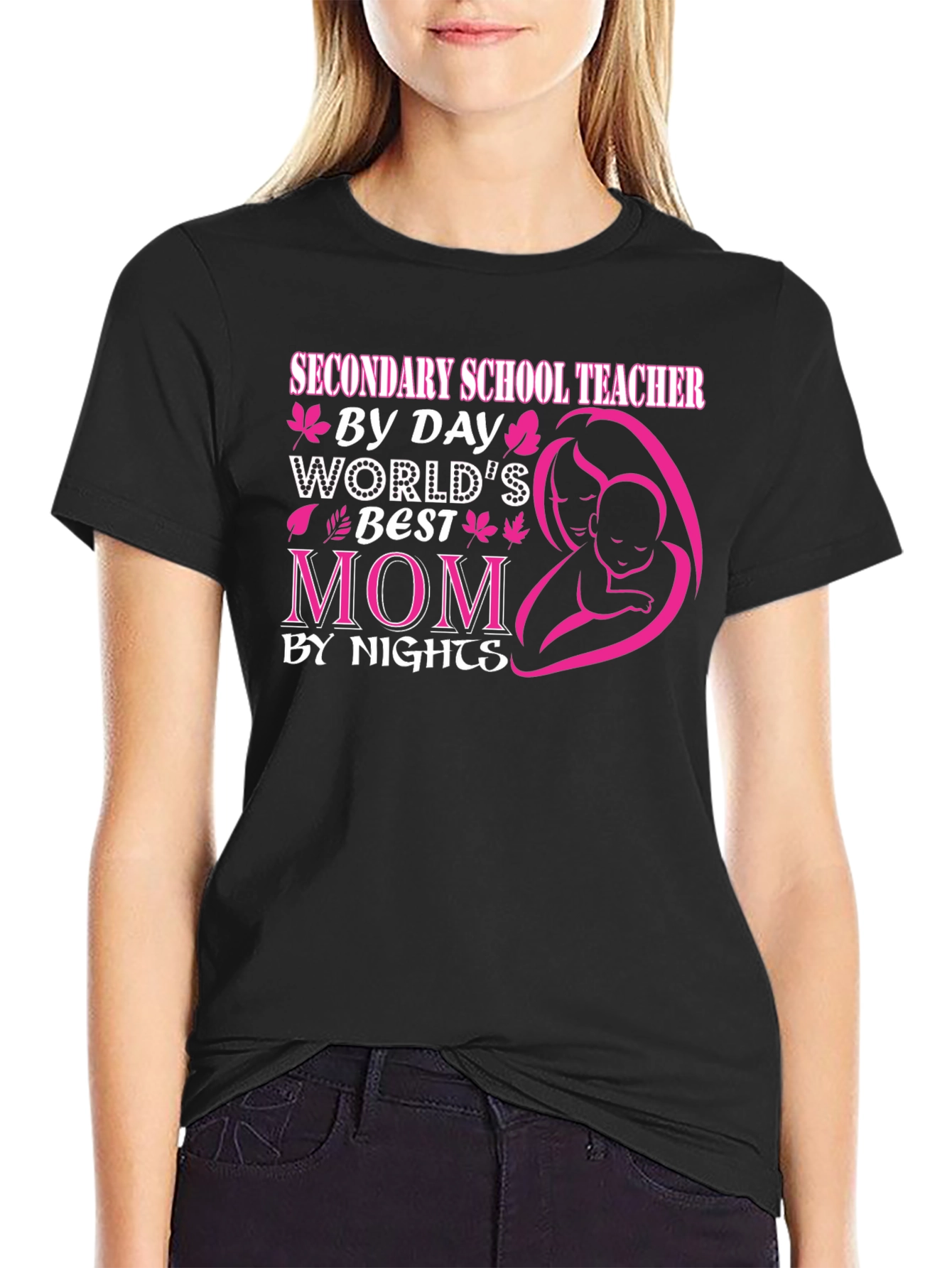 Secondary School Teacher Mom T-Shirt