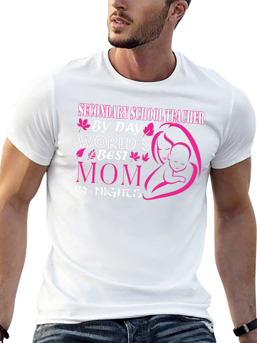 Secondary School Teacher Mom T-Shirt