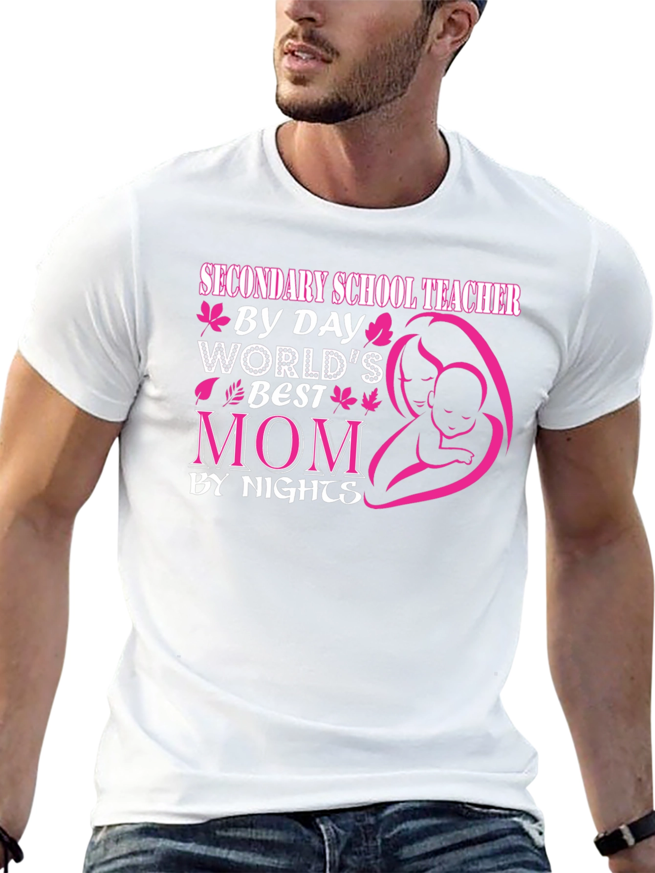 Secondary School Teacher Mom T-Shirt
