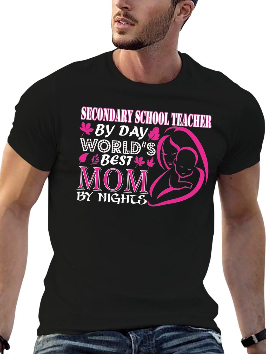 Secondary School Teacher Mom T-Shirt