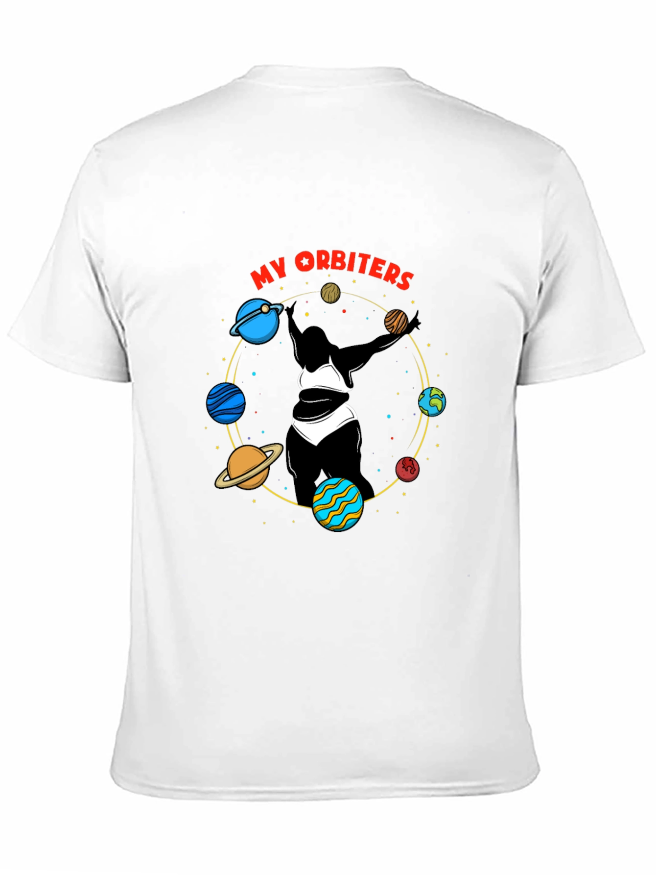 My Orbiters Graphic Black T-Shirt