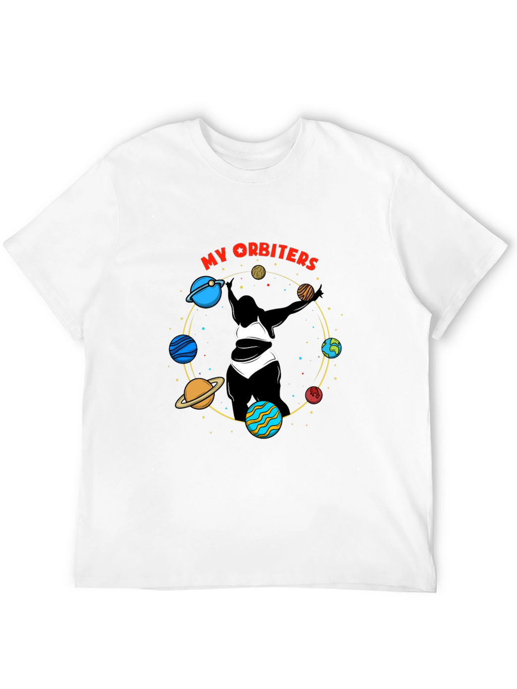 My Orbiters Graphic Black T-Shirt
