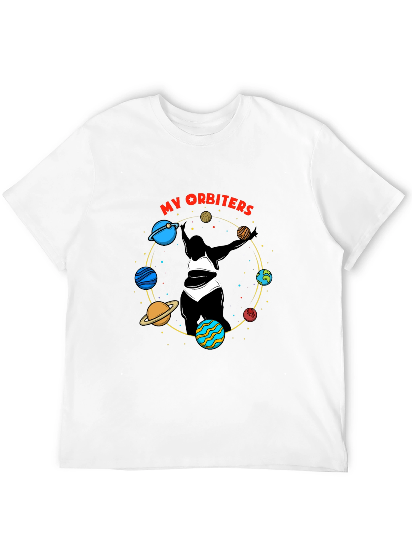 My Orbiters Graphic Black T-Shirt