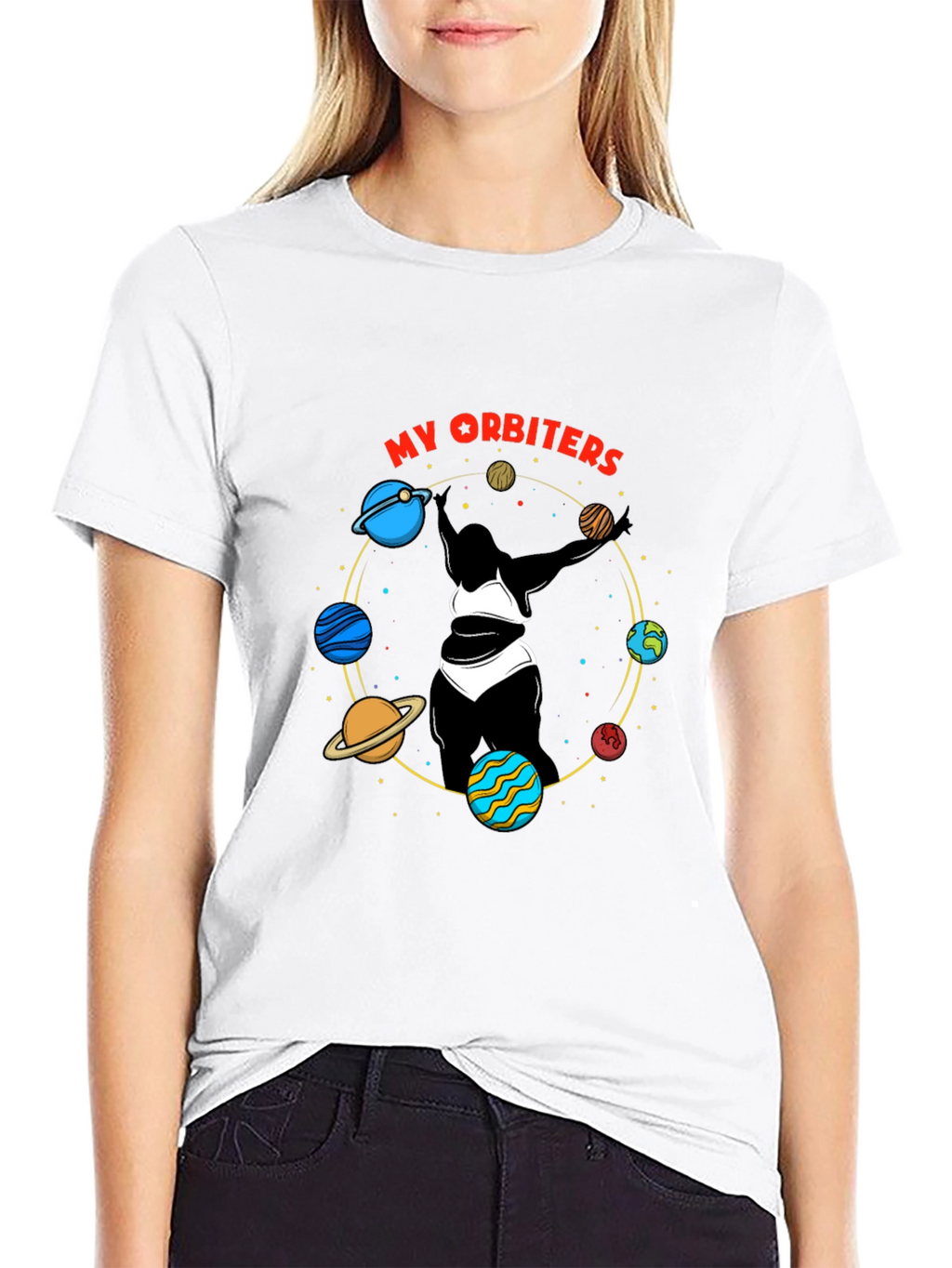 My Orbiters Graphic Black T-Shirt