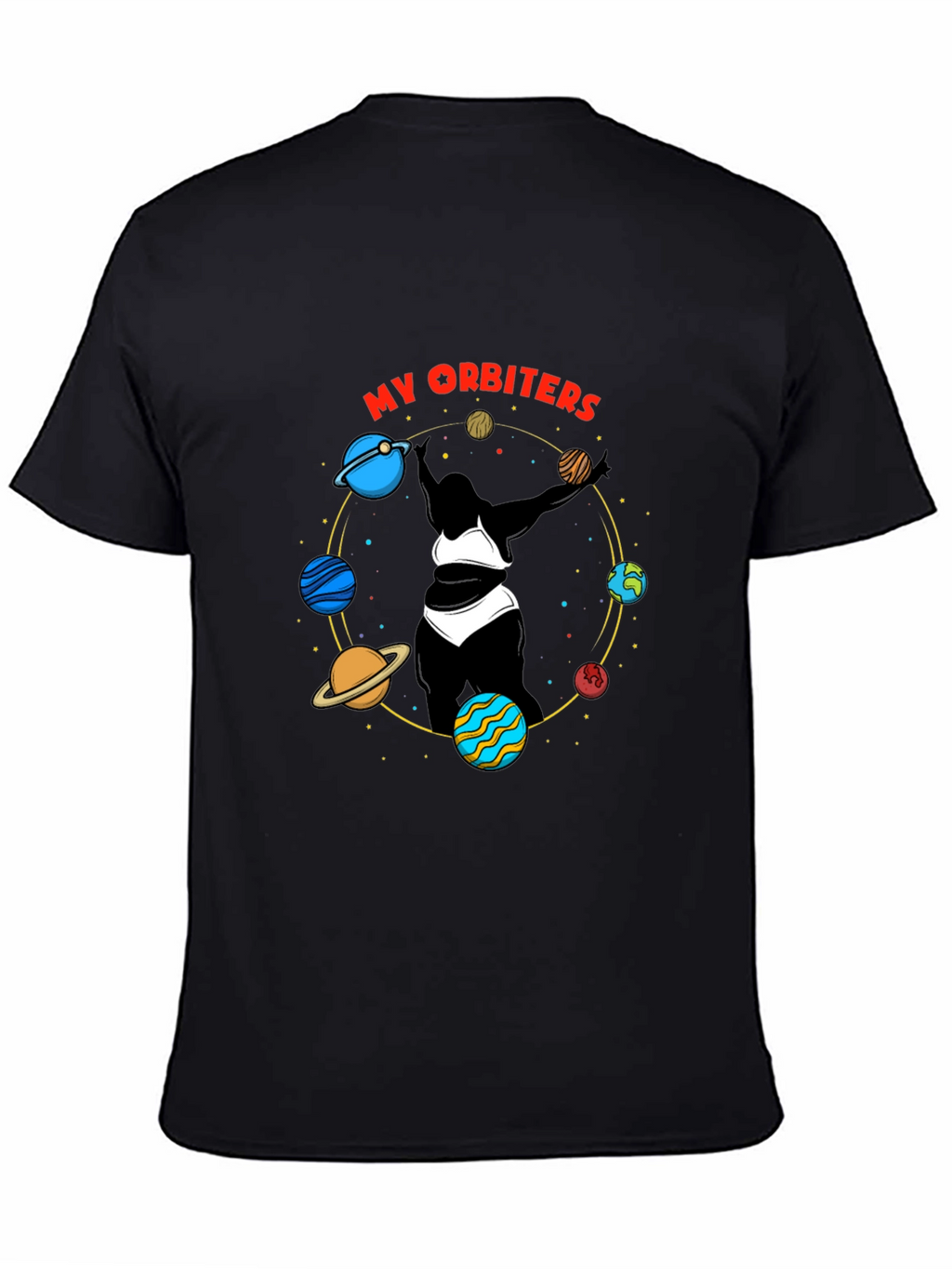 My Orbiters Graphic Black T-Shirt