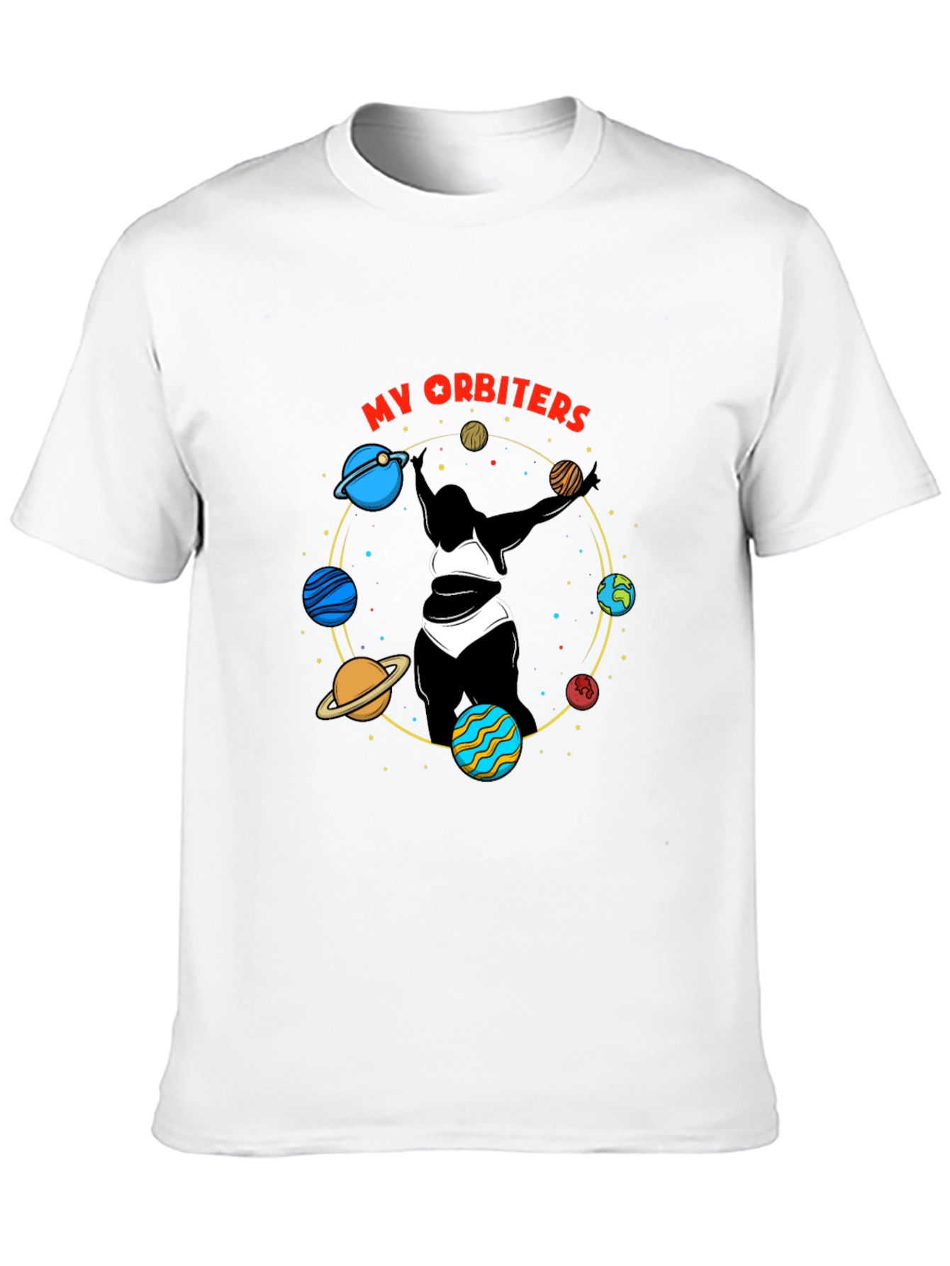 My Orbiters Graphic Black T-Shirt