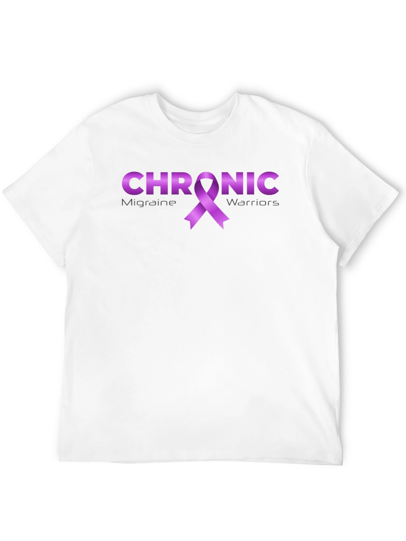 Migraine Awareness Ribbon T-Shirt - Chronic Warriors