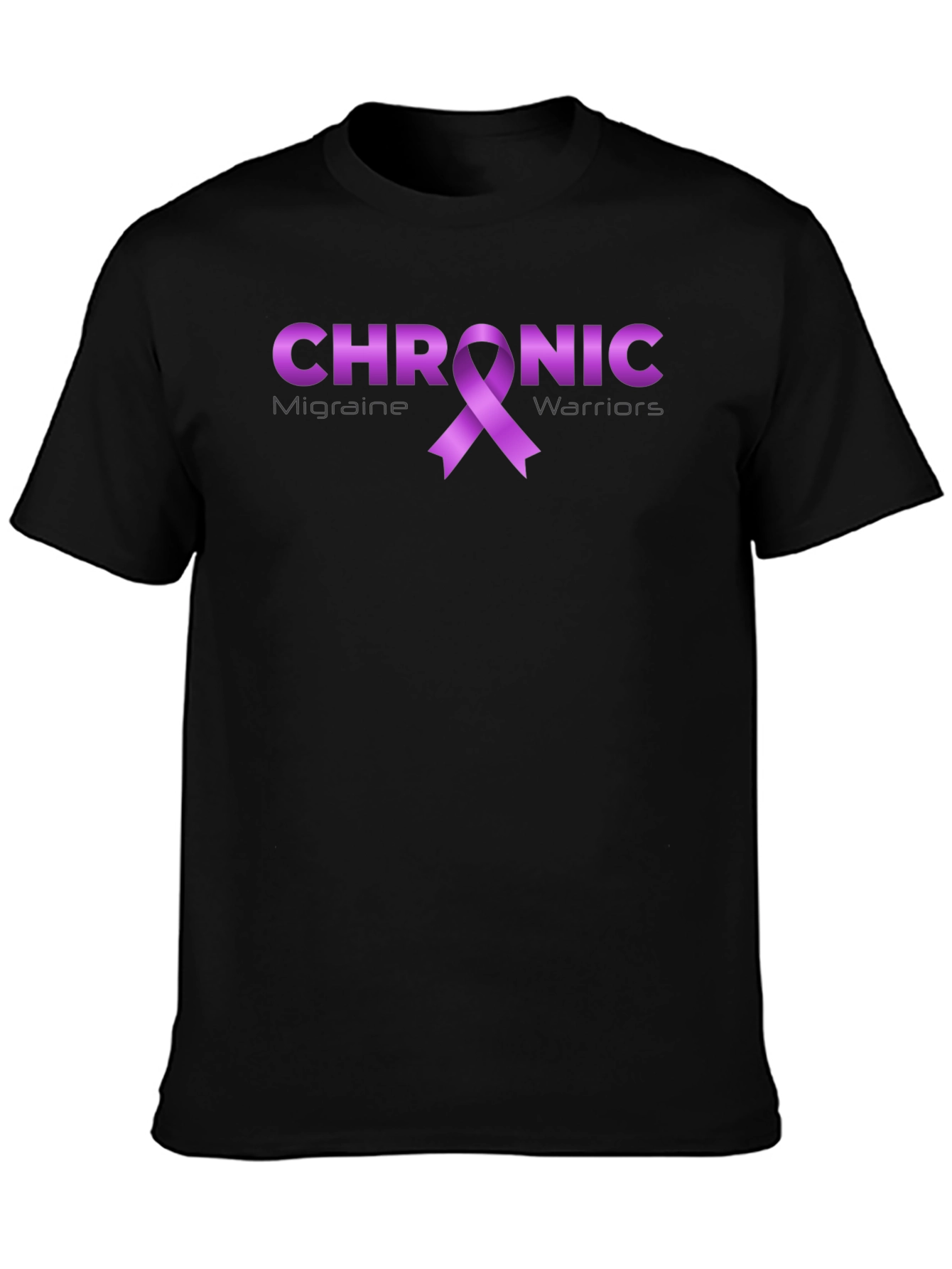 Migraine Awareness Ribbon T-Shirt - Chronic Warriors