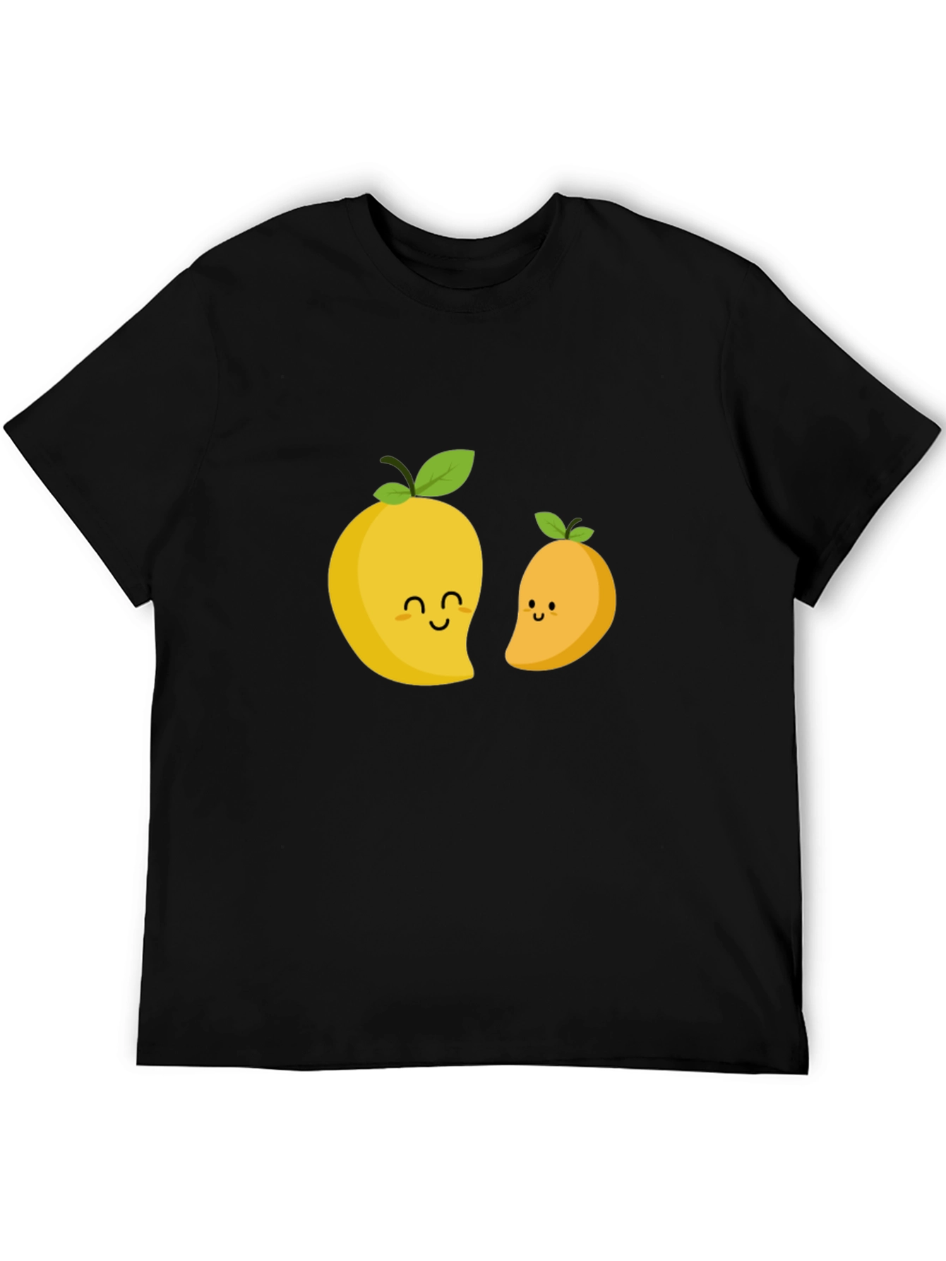 Cute Mango Graphic T-Shirt - Black
