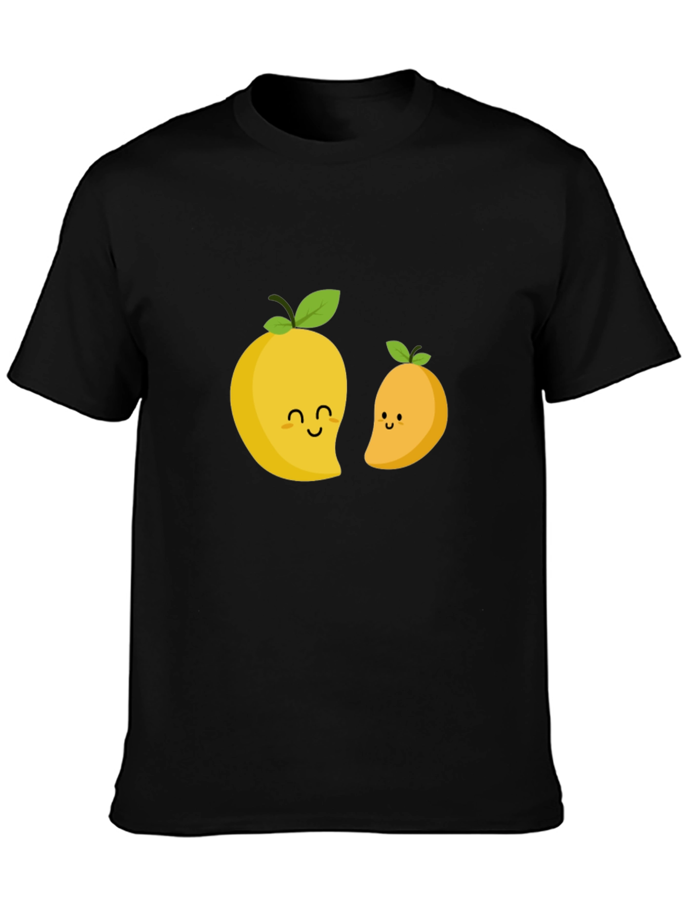 Cute Mango Graphic T-Shirt - Black