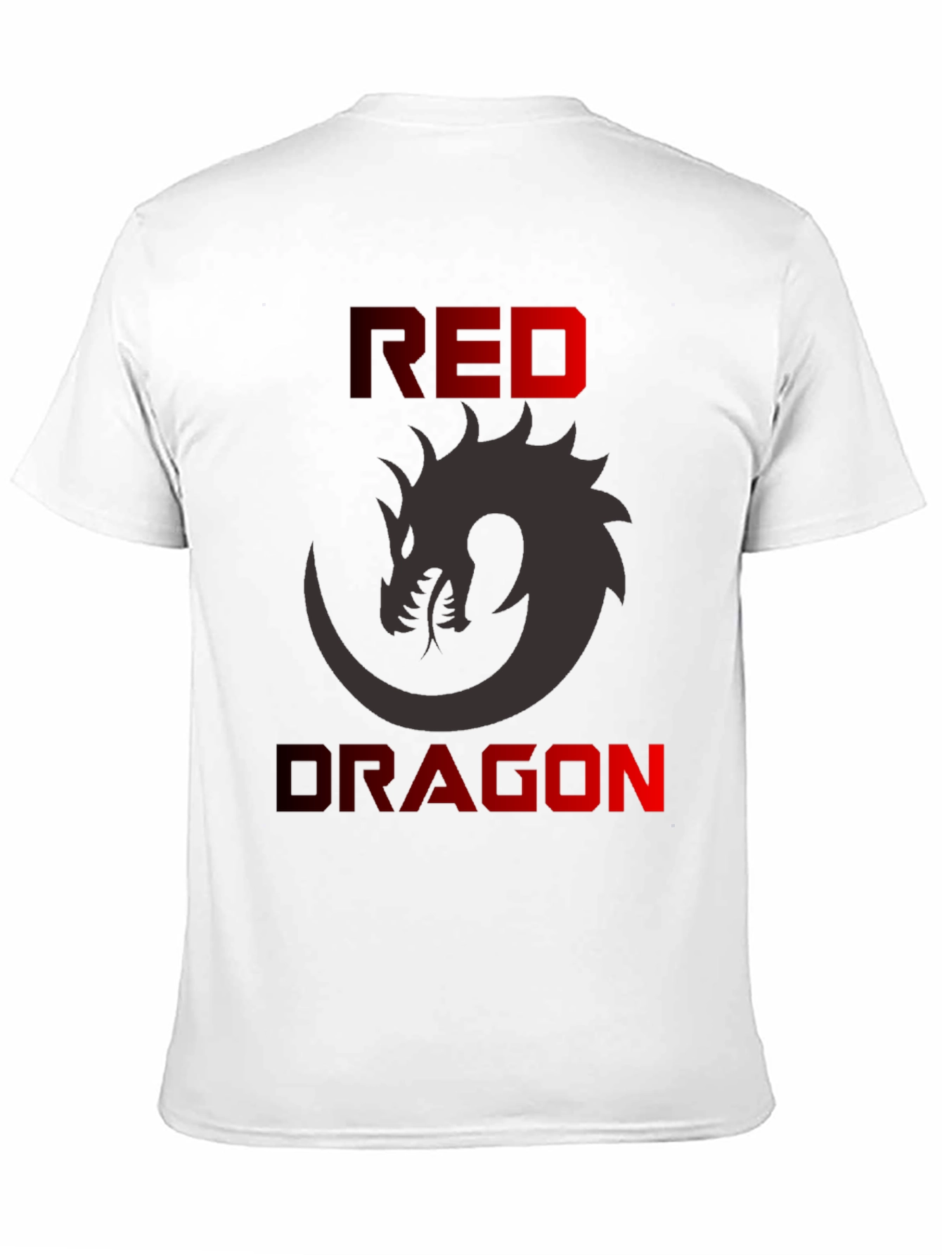 Red Dragon Graphic T-Shirt - Mens Black Tee