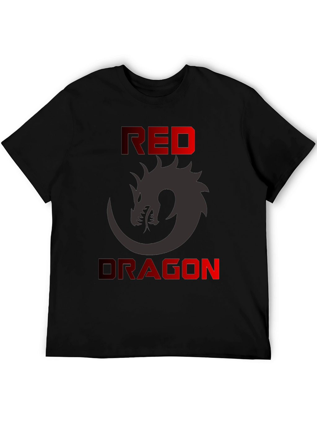 Red Dragon Graphic T-Shirt - Mens Black Tee