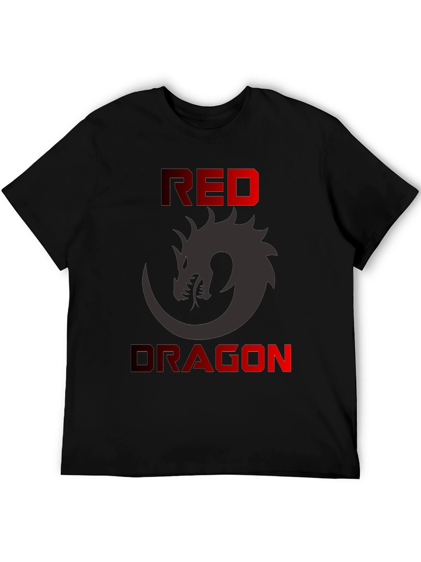 Red Dragon Graphic T-Shirt - Mens Black Tee