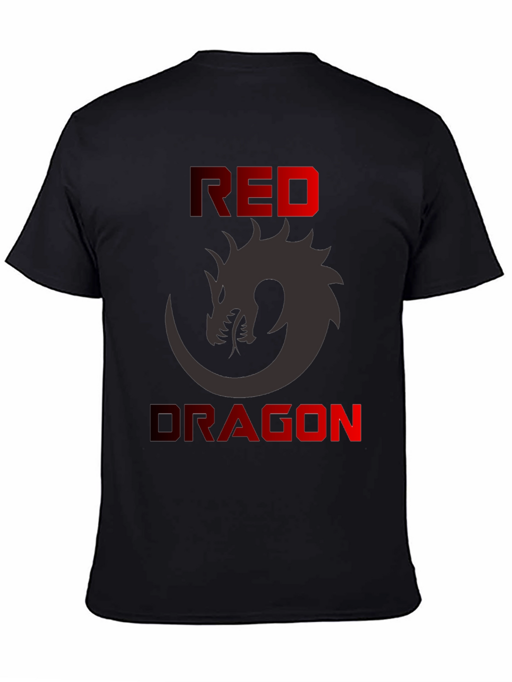Red Dragon Graphic T-Shirt - Mens Black Tee