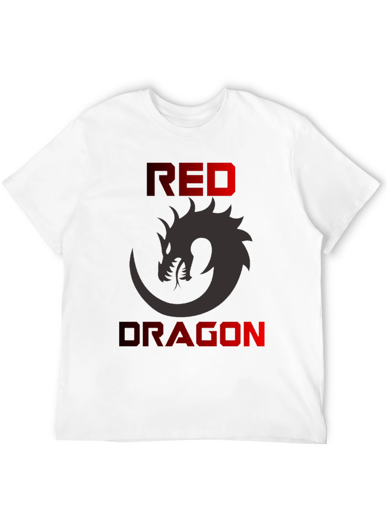 Red Dragon Graphic T-Shirt - Mens Black Tee