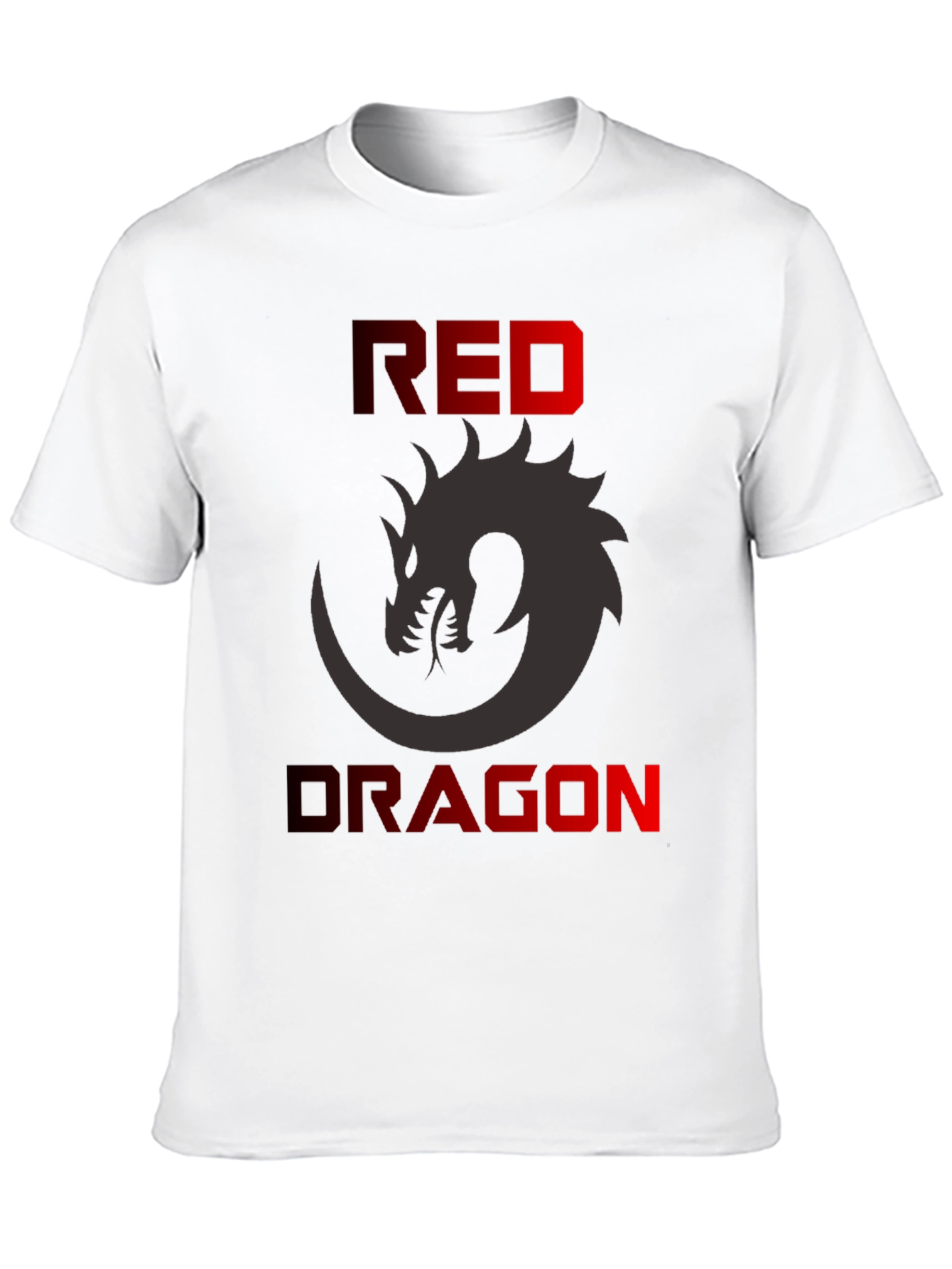 Red Dragon Graphic T-Shirt - Mens Black Tee