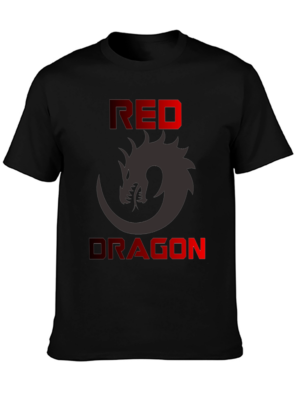 Red Dragon Graphic T-Shirt - Mens Black Tee
