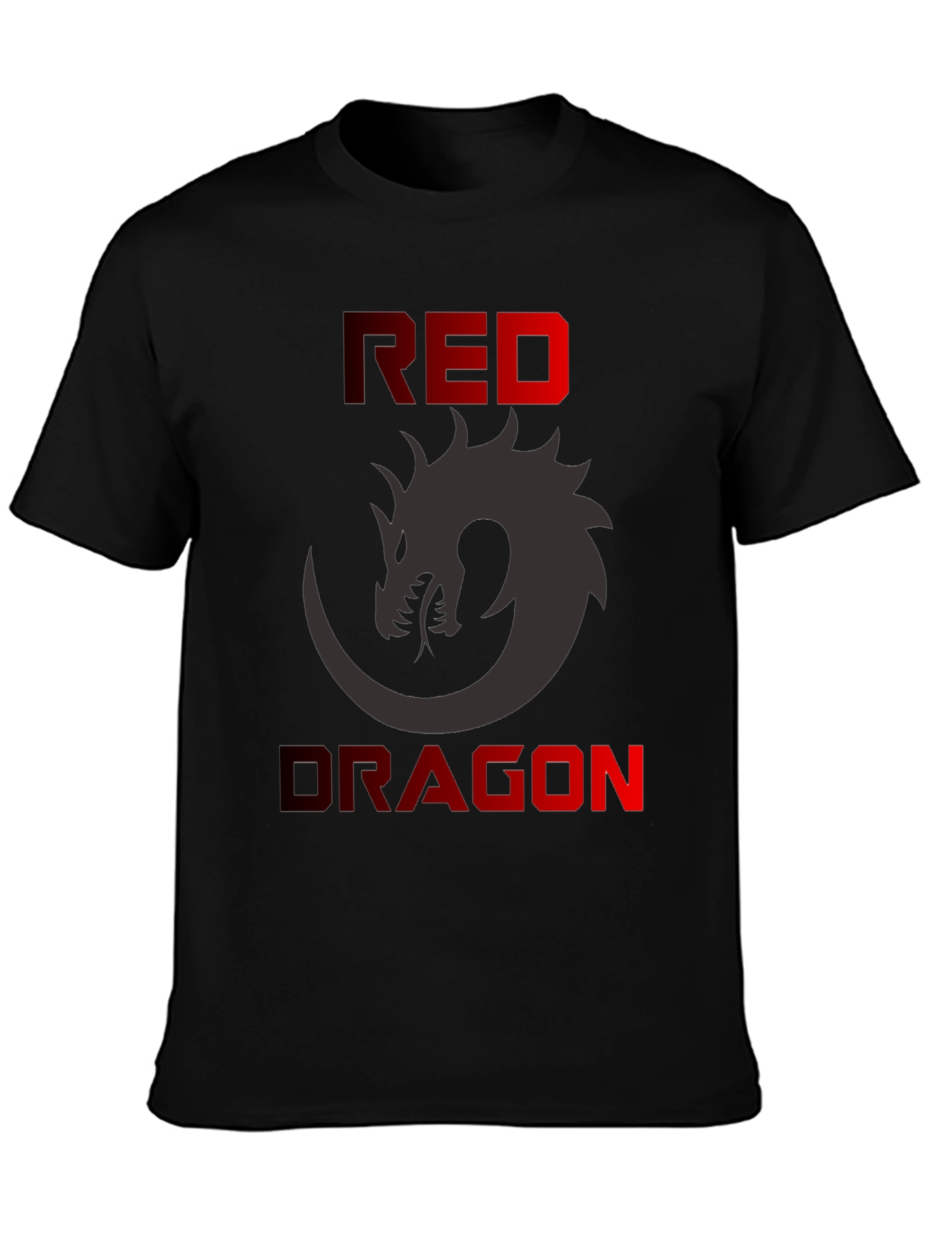 Red Dragon Graphic T-Shirt - Mens Black Tee