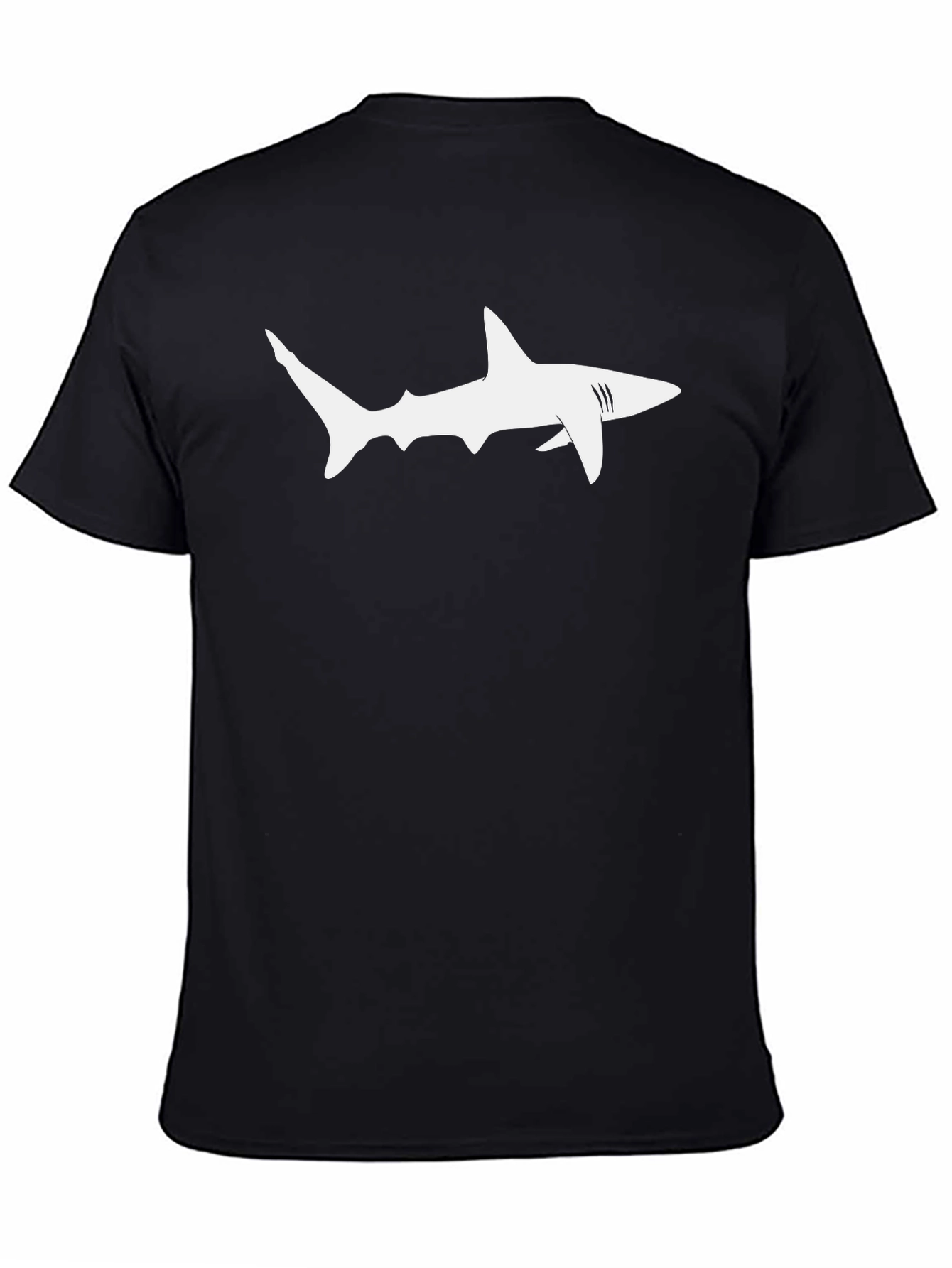 Shark Graphic Black T-Shirt - Mens Casual Style