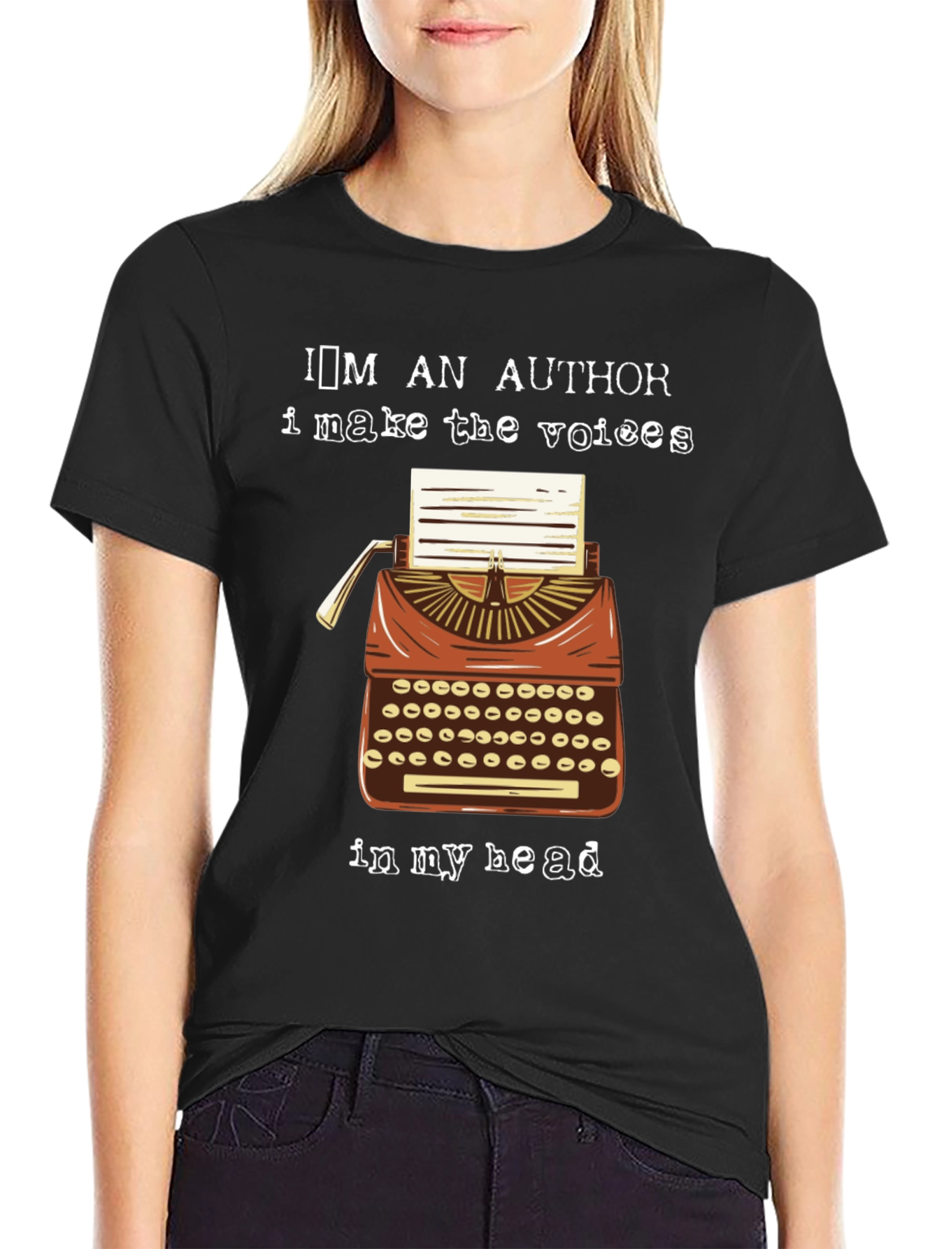 Im an Author T-Shirt: Vintage Typewriter Tee