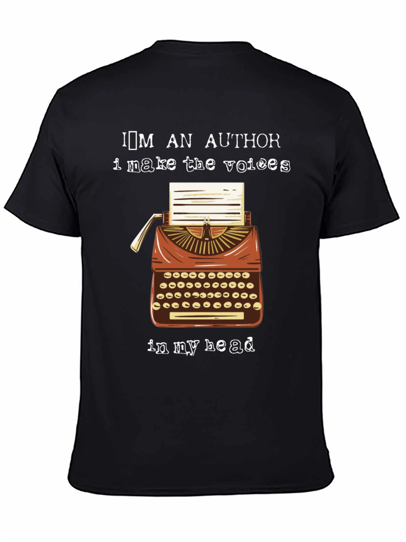Im an Author T-Shirt: Vintage Typewriter Tee