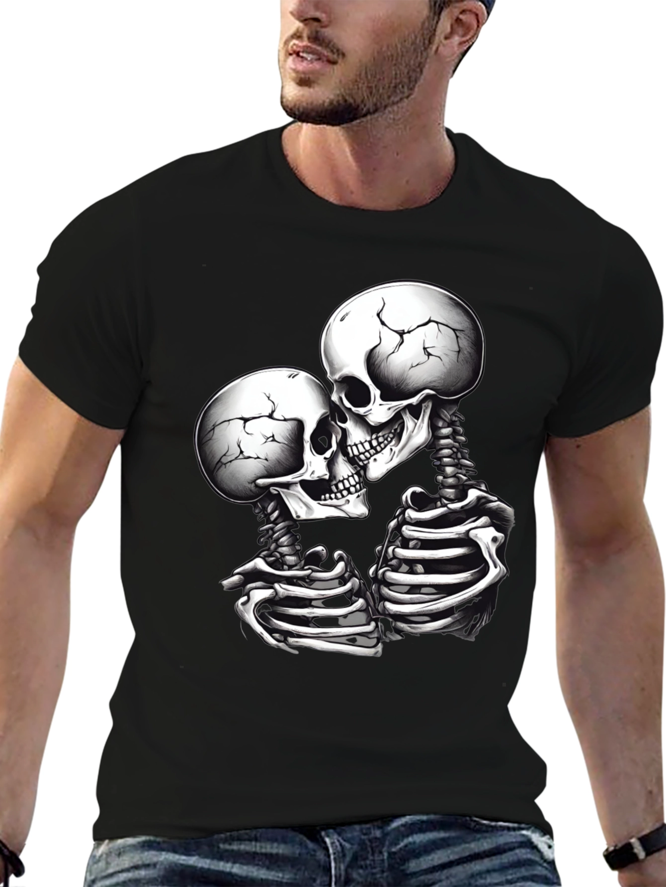 Skeleton Lovers Black T-Shirt