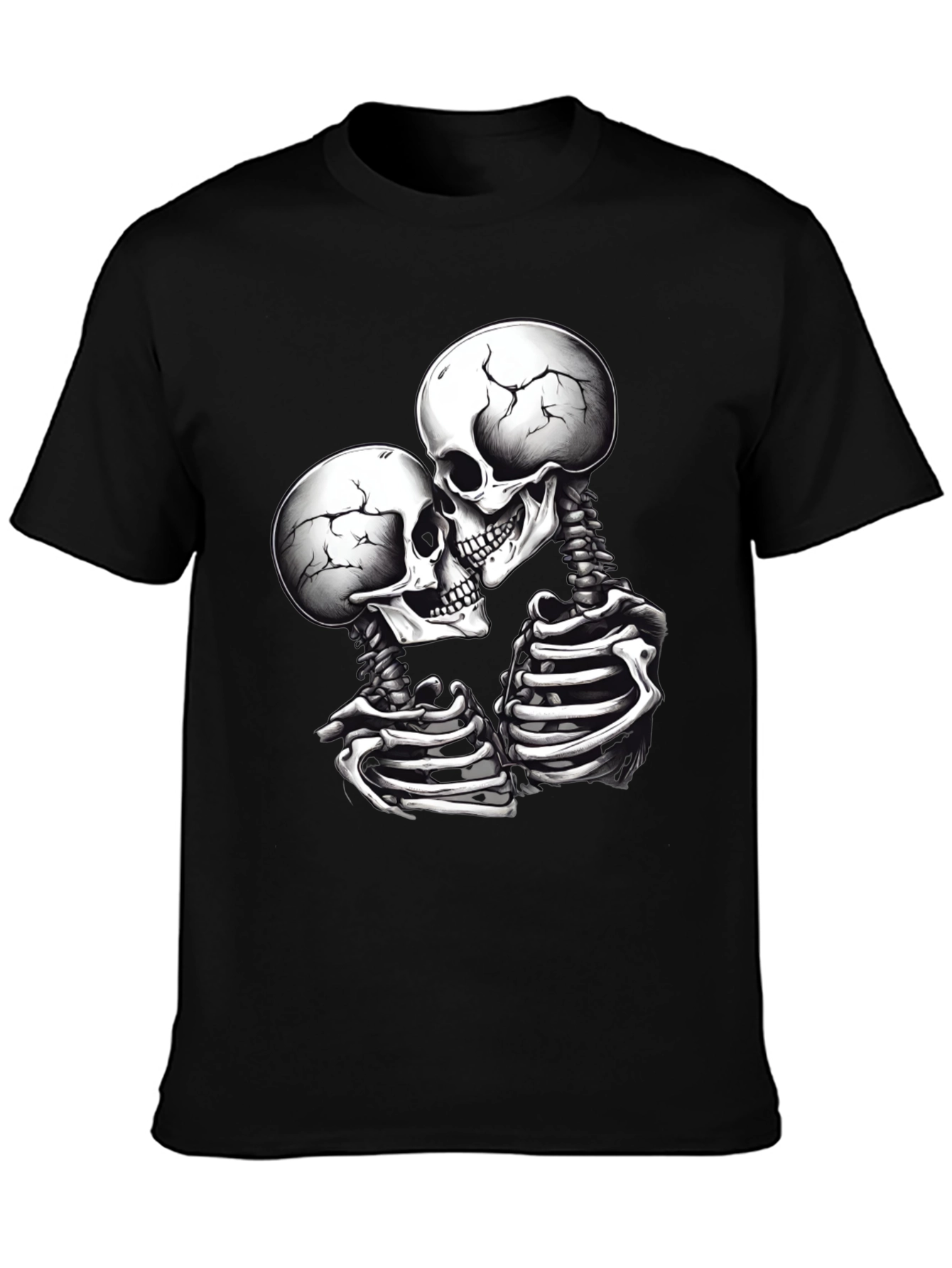 Skeleton Lovers Black T-Shirt