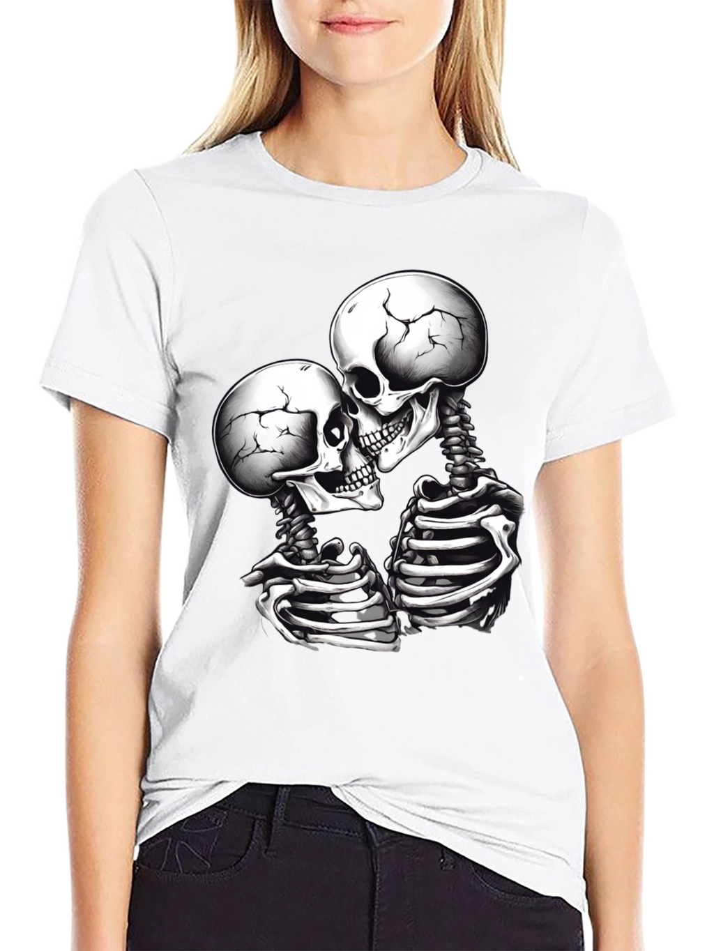 Skeleton Lovers Black T-Shirt