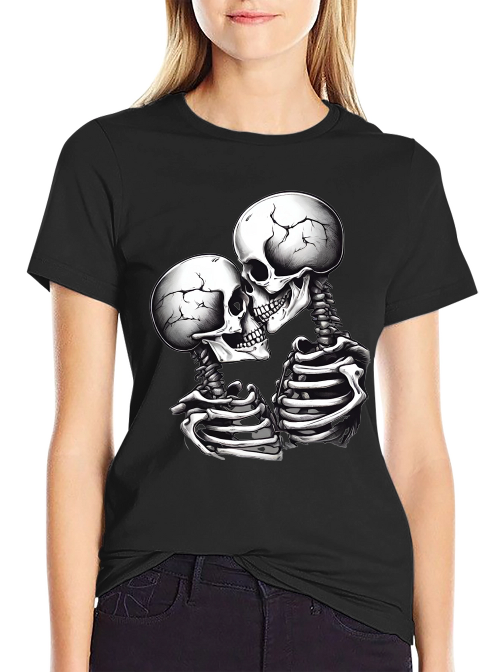 Skeleton Lovers Black T-Shirt