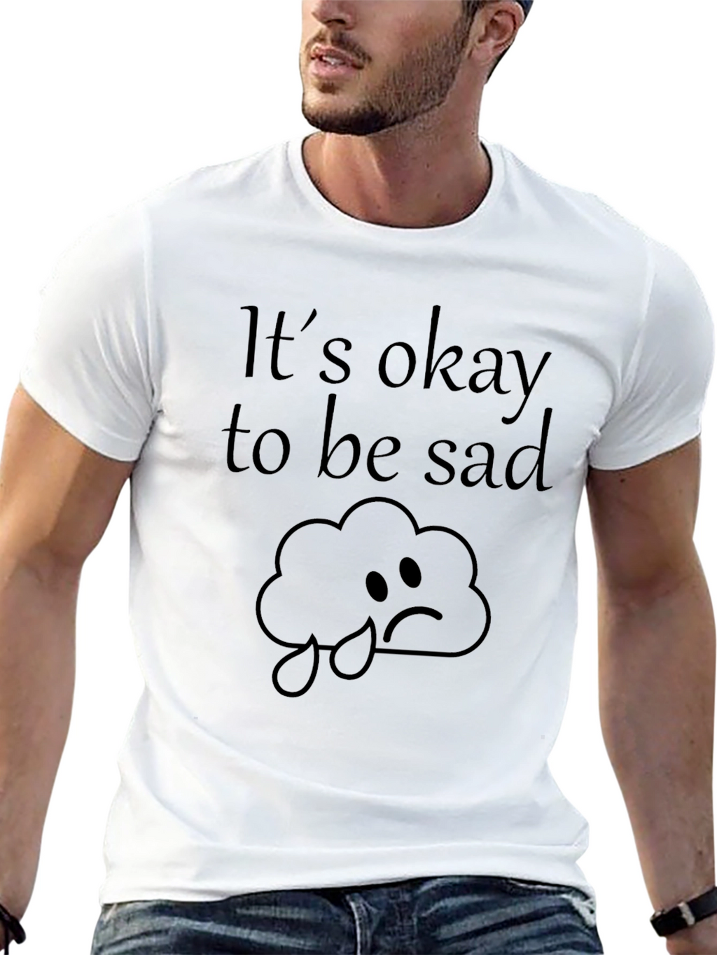 Its Okay To Be Sad Black T-Shirt