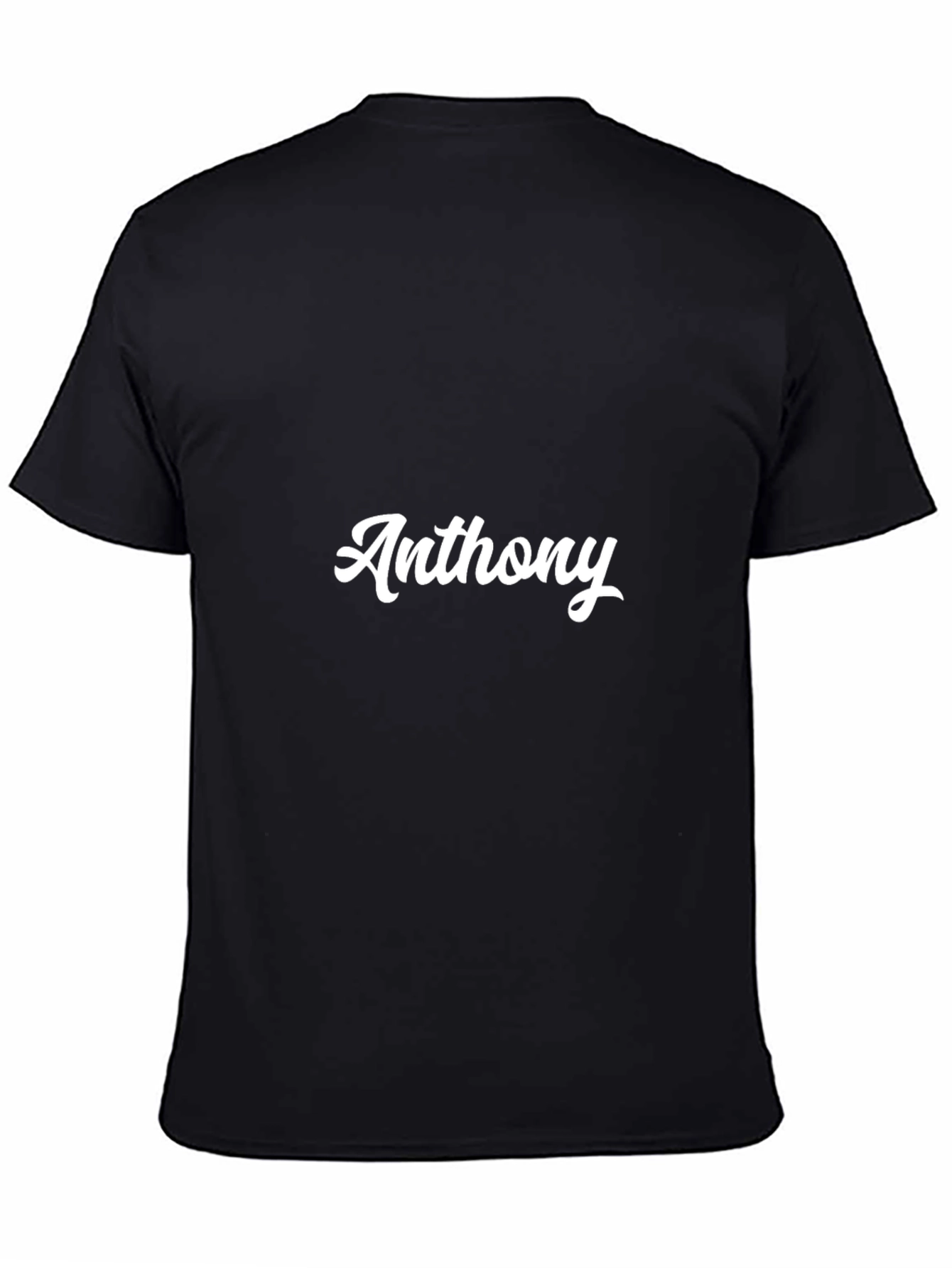 Anthony Script Black T-Shirt