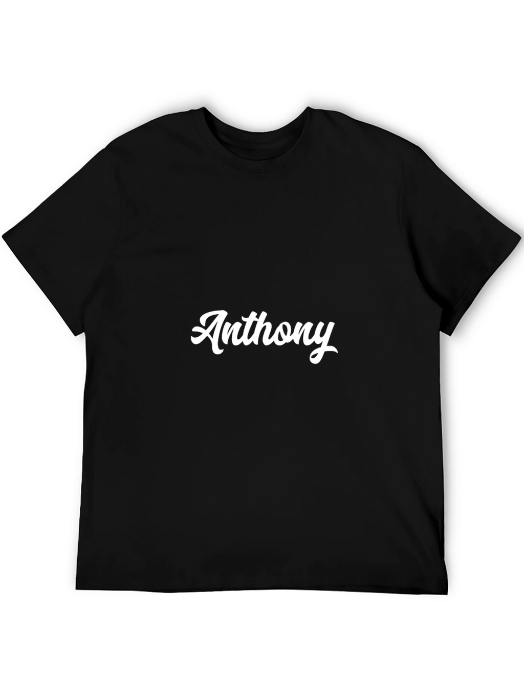 Anthony Script Black T-Shirt