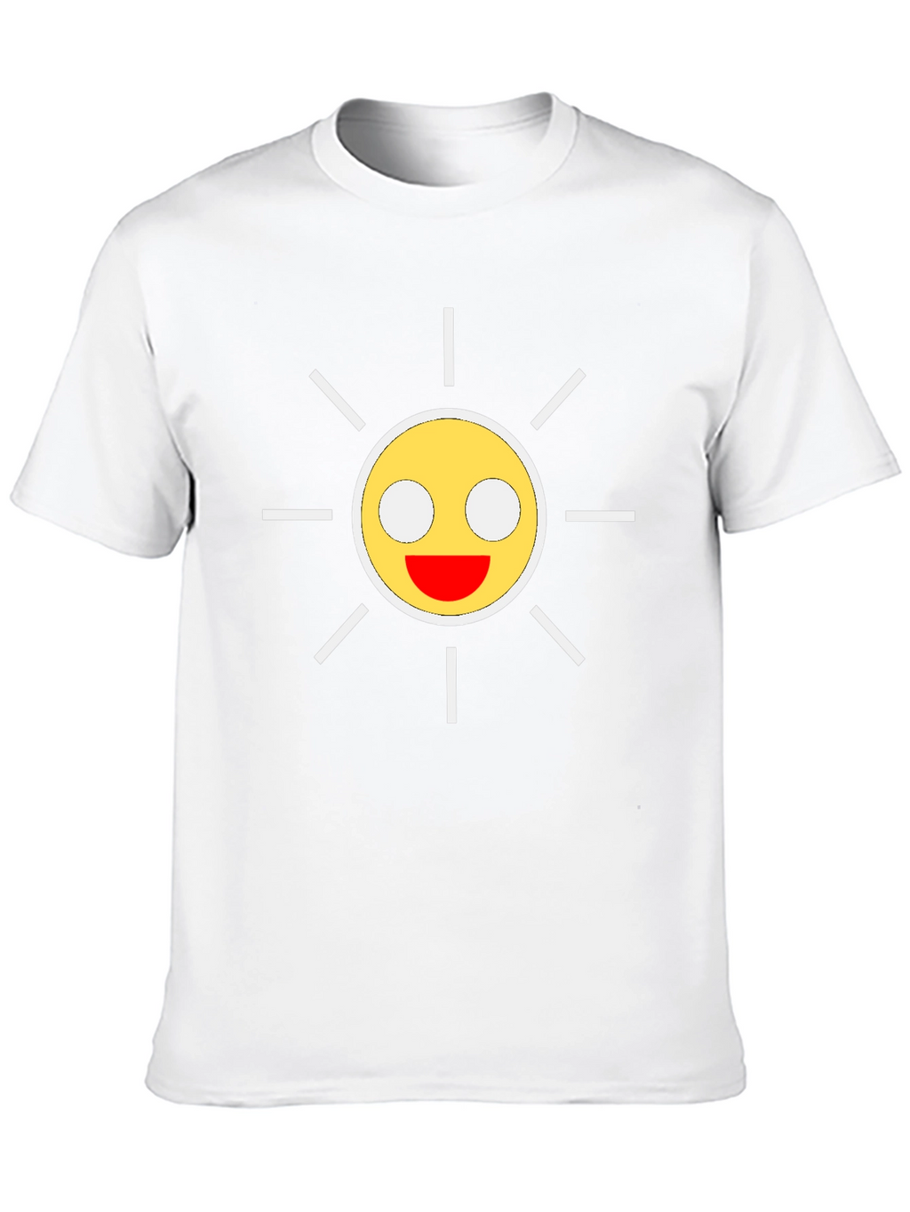 Smiley Sun Graphic Black T-Shirt