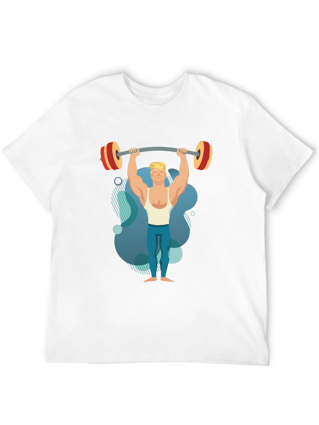 Weightlifter Graphic Tee - Black Cotton Shirt