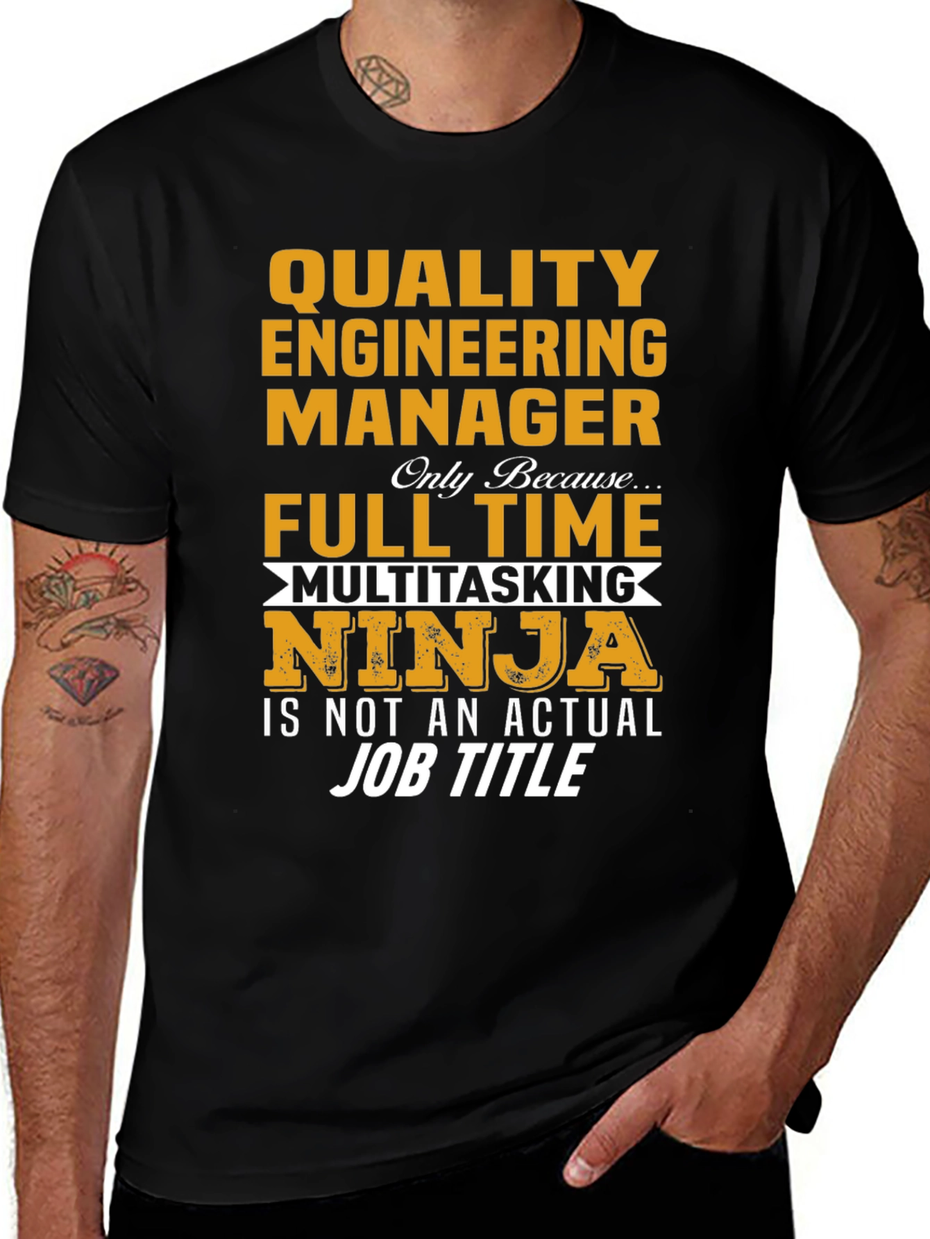 Quality Engineering Manager T-Shirt - Full Time Ninja