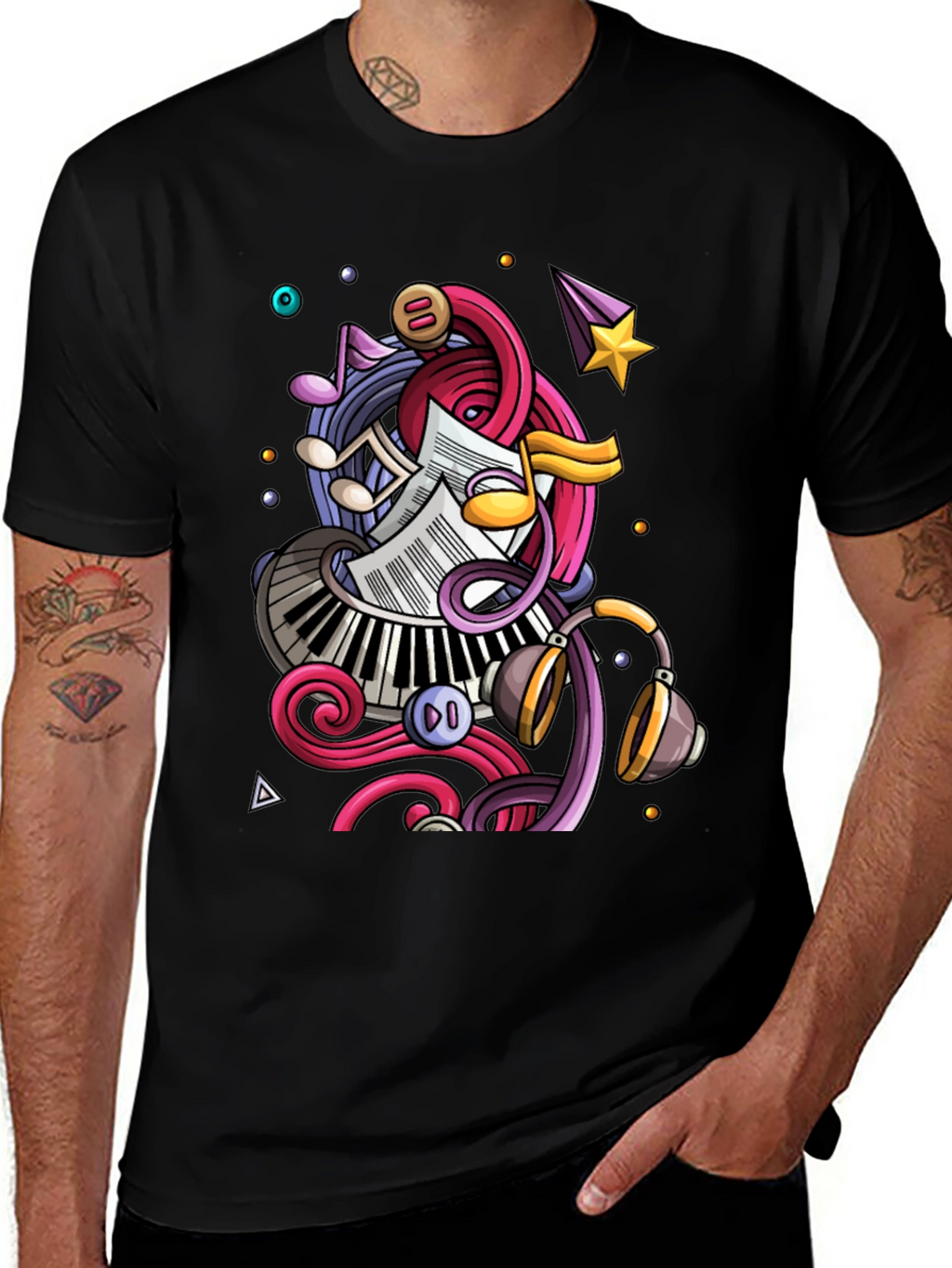 Musical Doodle Graphic Tee