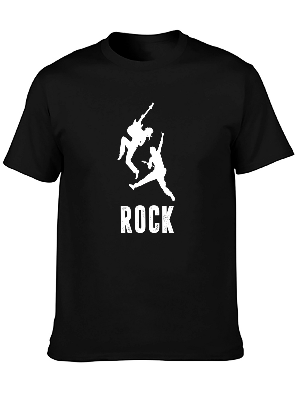 Rock Music Band Silhouette Graphic Print Mens T-Shirt