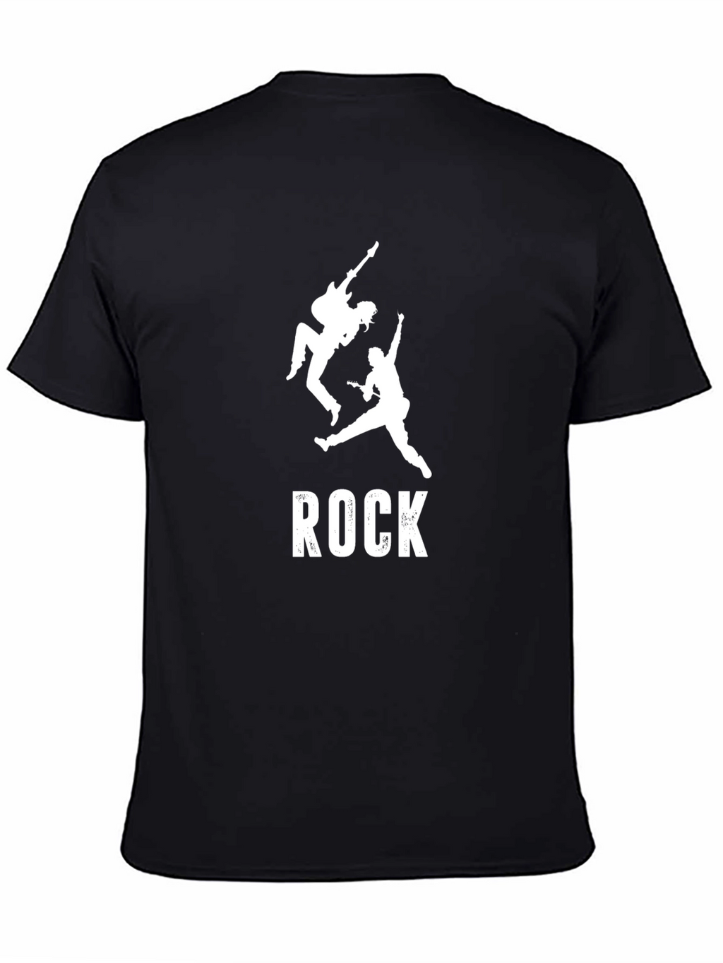 Rock Music Band Silhouette Graphic Print Mens T-Shirt