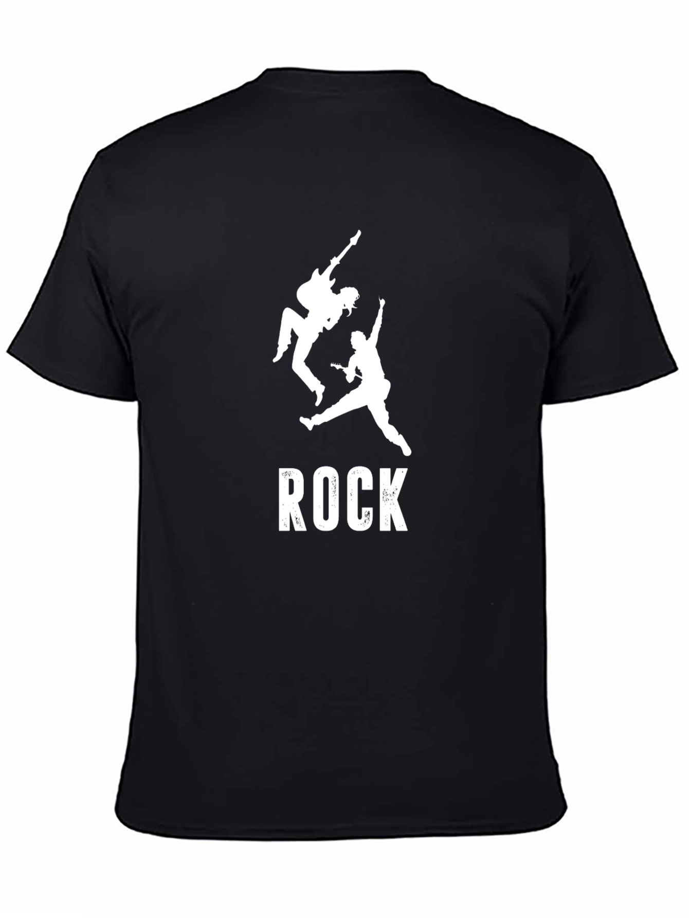 Rock Music Band Silhouette Graphic Print Mens T-Shirt