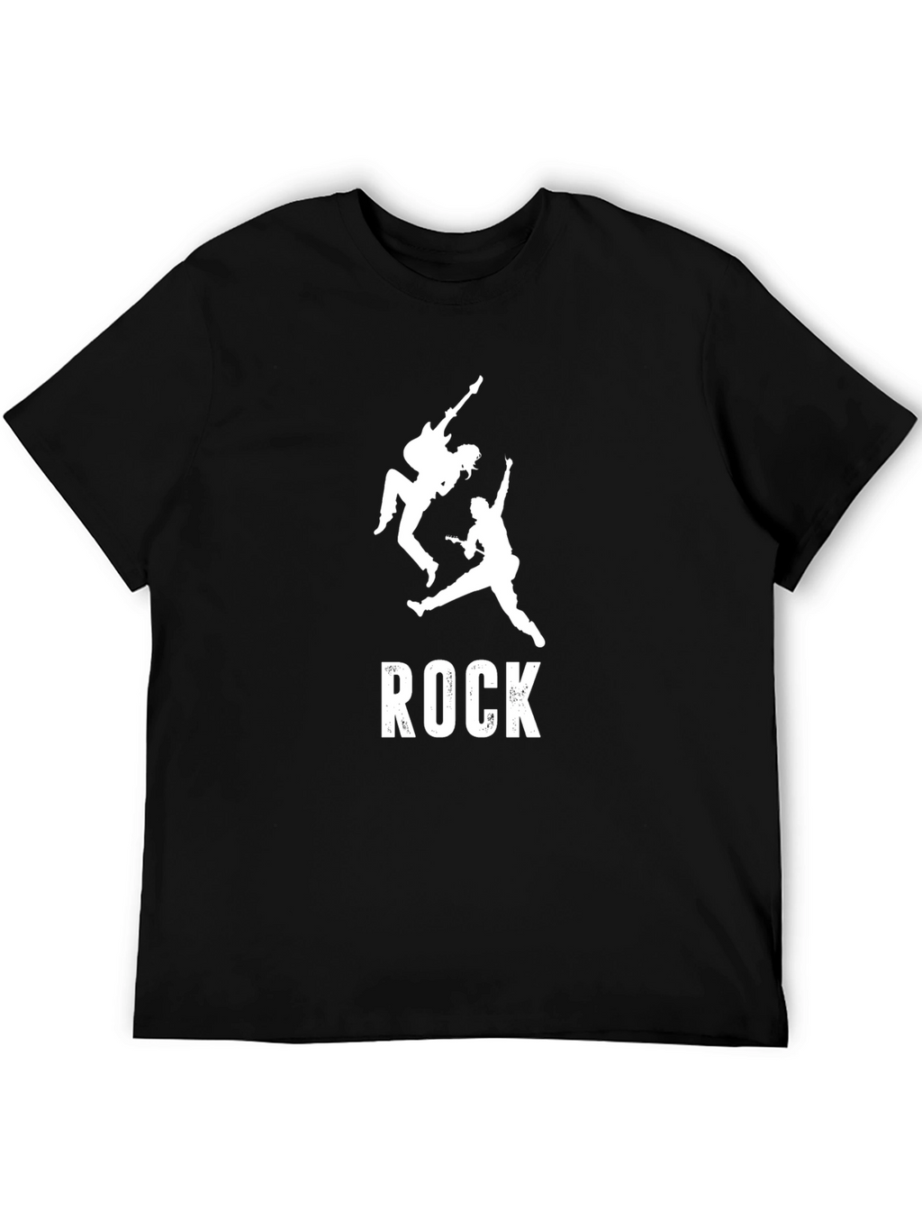 Rock Music Band Silhouette Graphic Print Mens T-Shirt