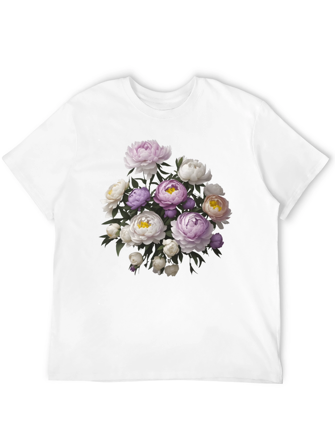 Floral Bouquet Black T-Shirt - Stylish Graphic Tee