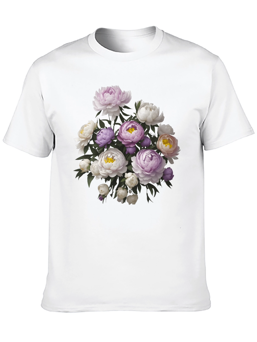 Floral Bouquet Black T-Shirt - Stylish Graphic Tee