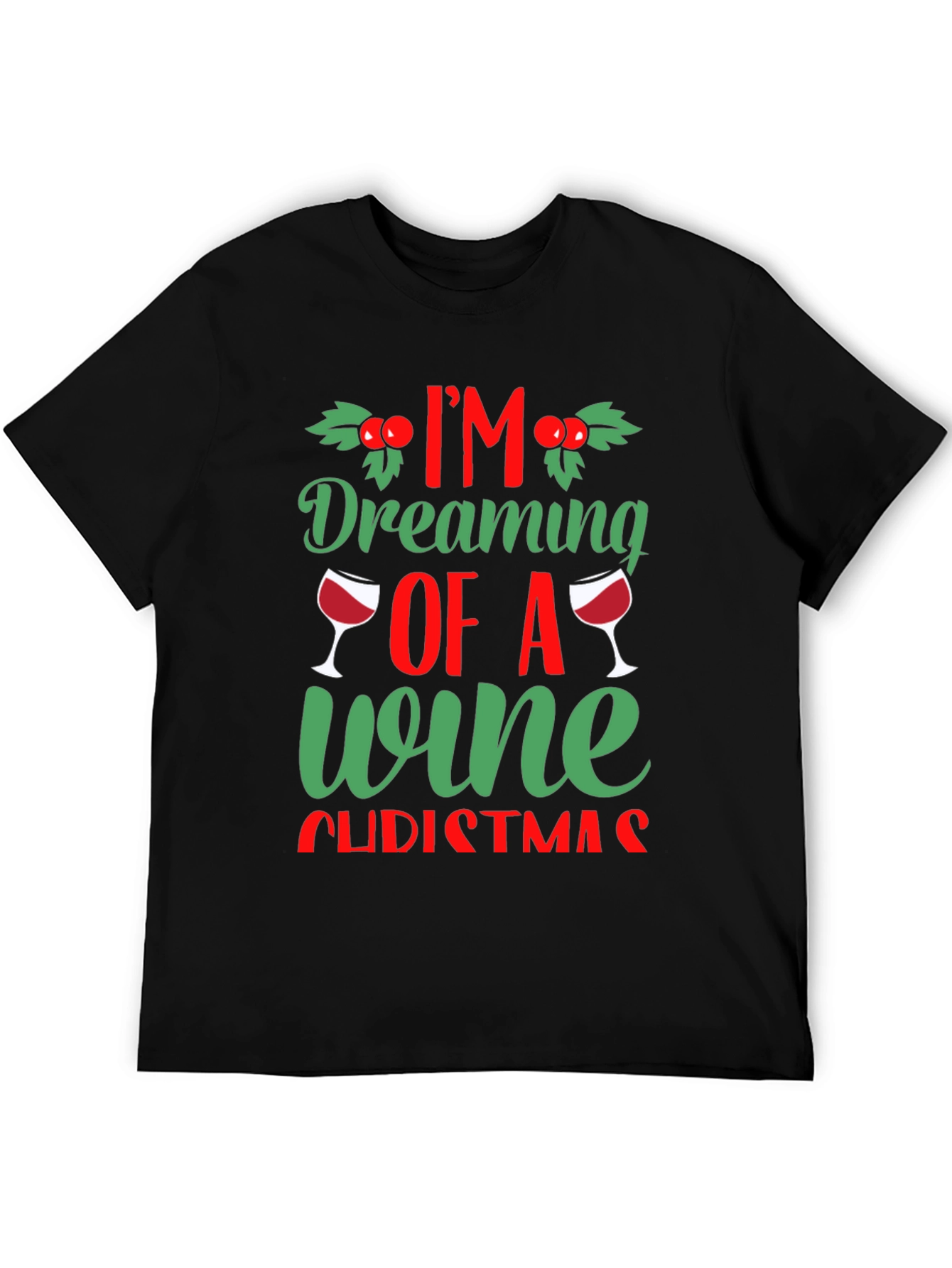 Wine Christmas Graphic Tee