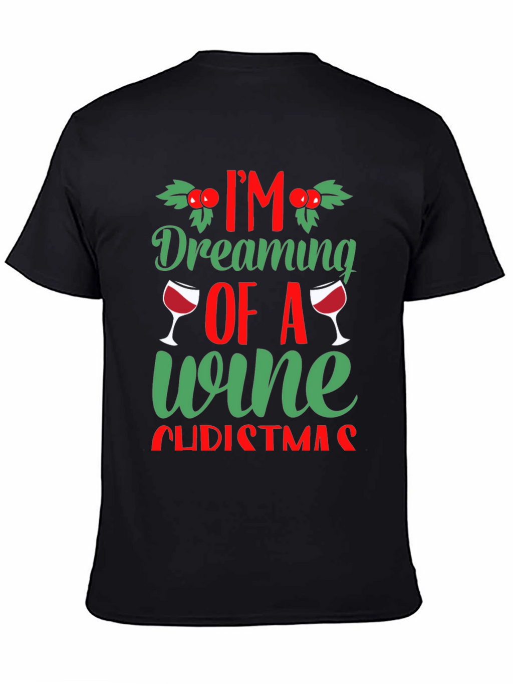 Wine Christmas Graphic Tee