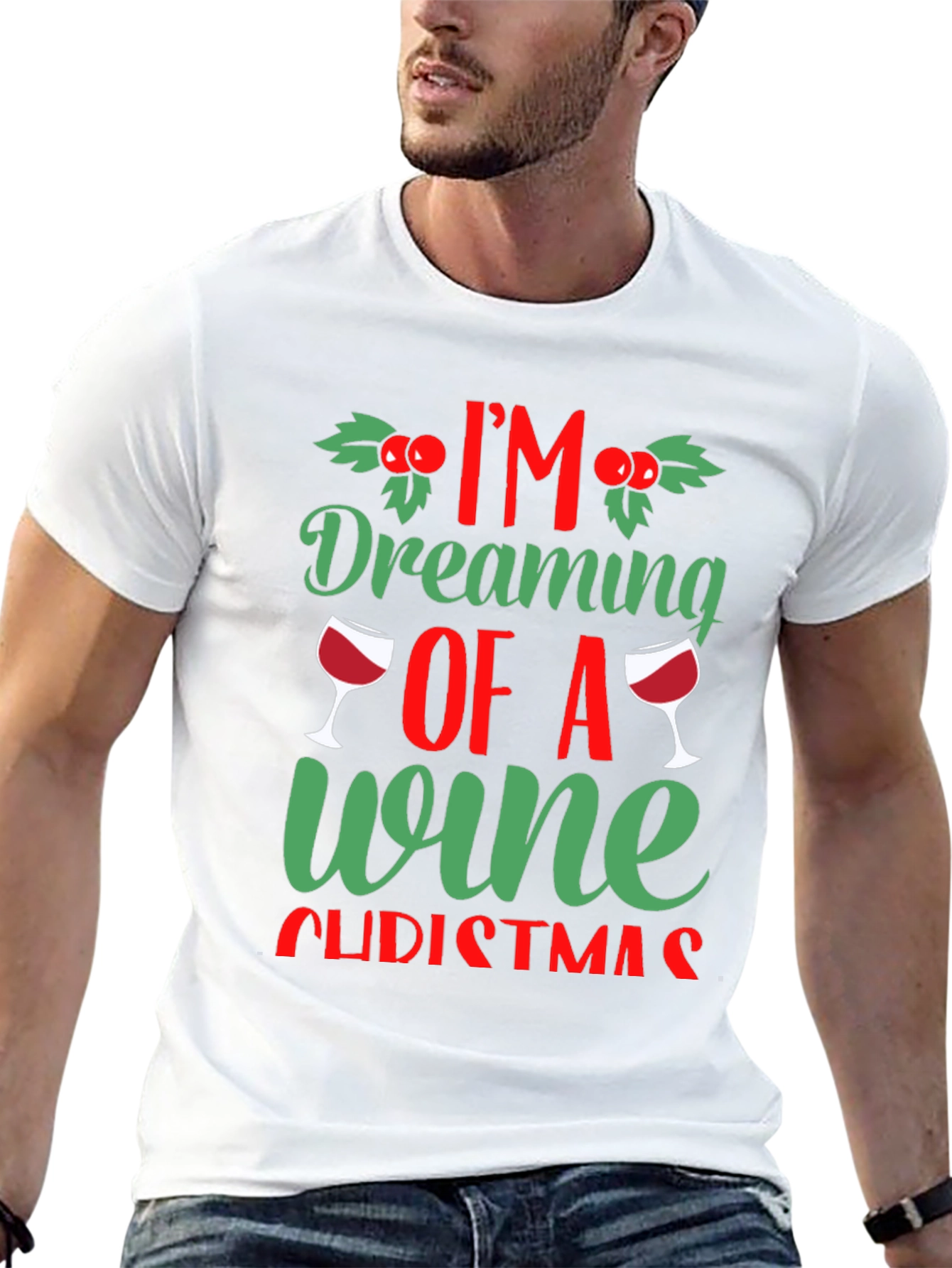 Wine Christmas Graphic Tee