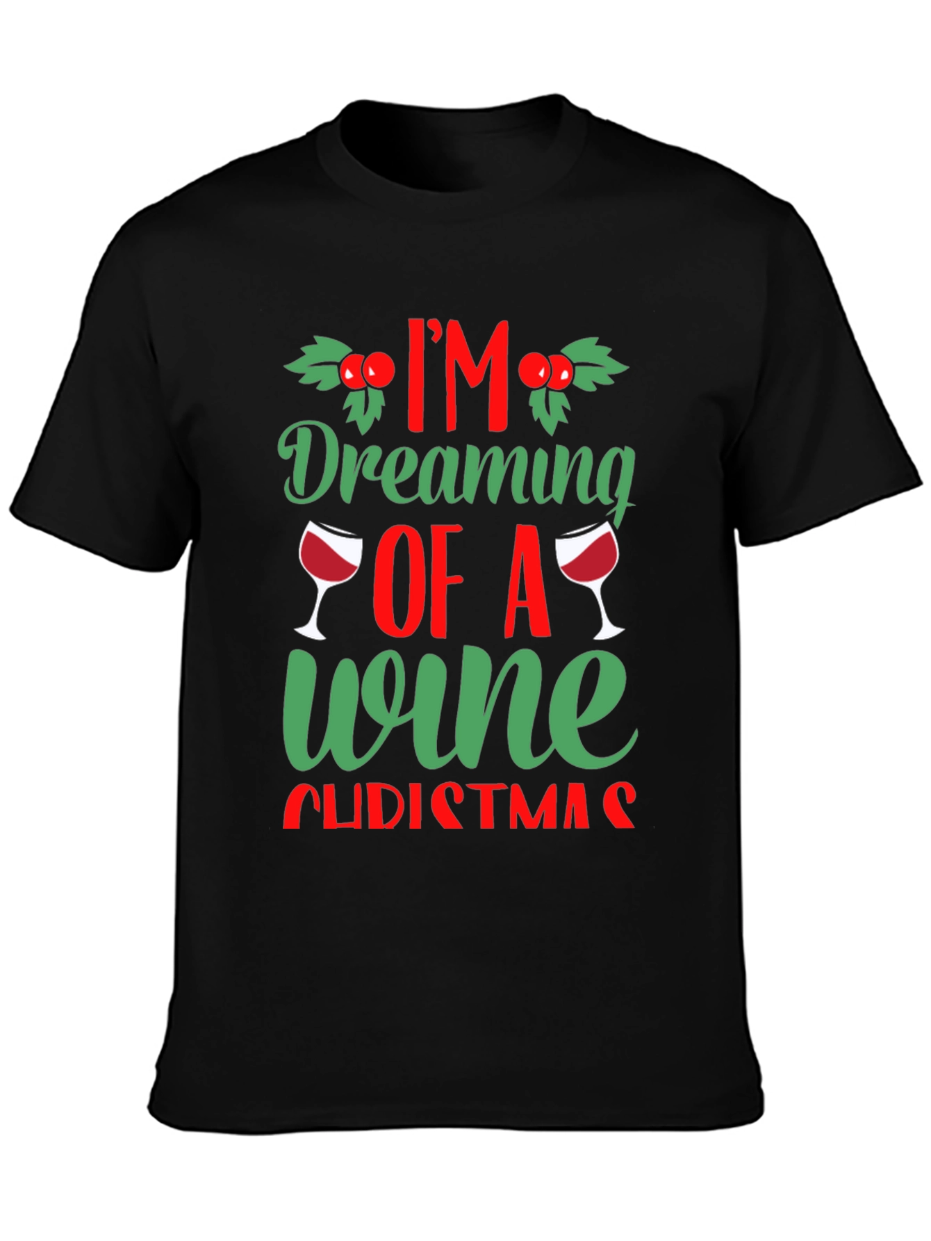 Wine Christmas Graphic Tee