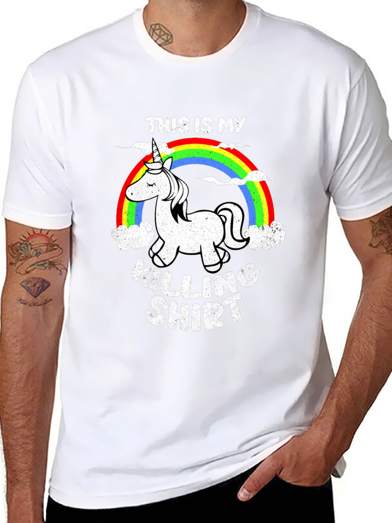 Unicorn Killing Shirt - Funny Rainbow Tee
