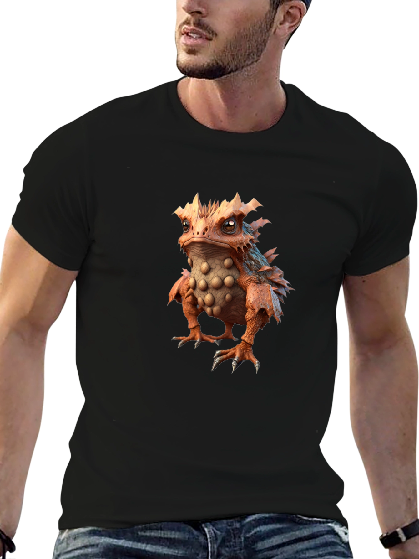 Cool Monster Creature Graphic Tee